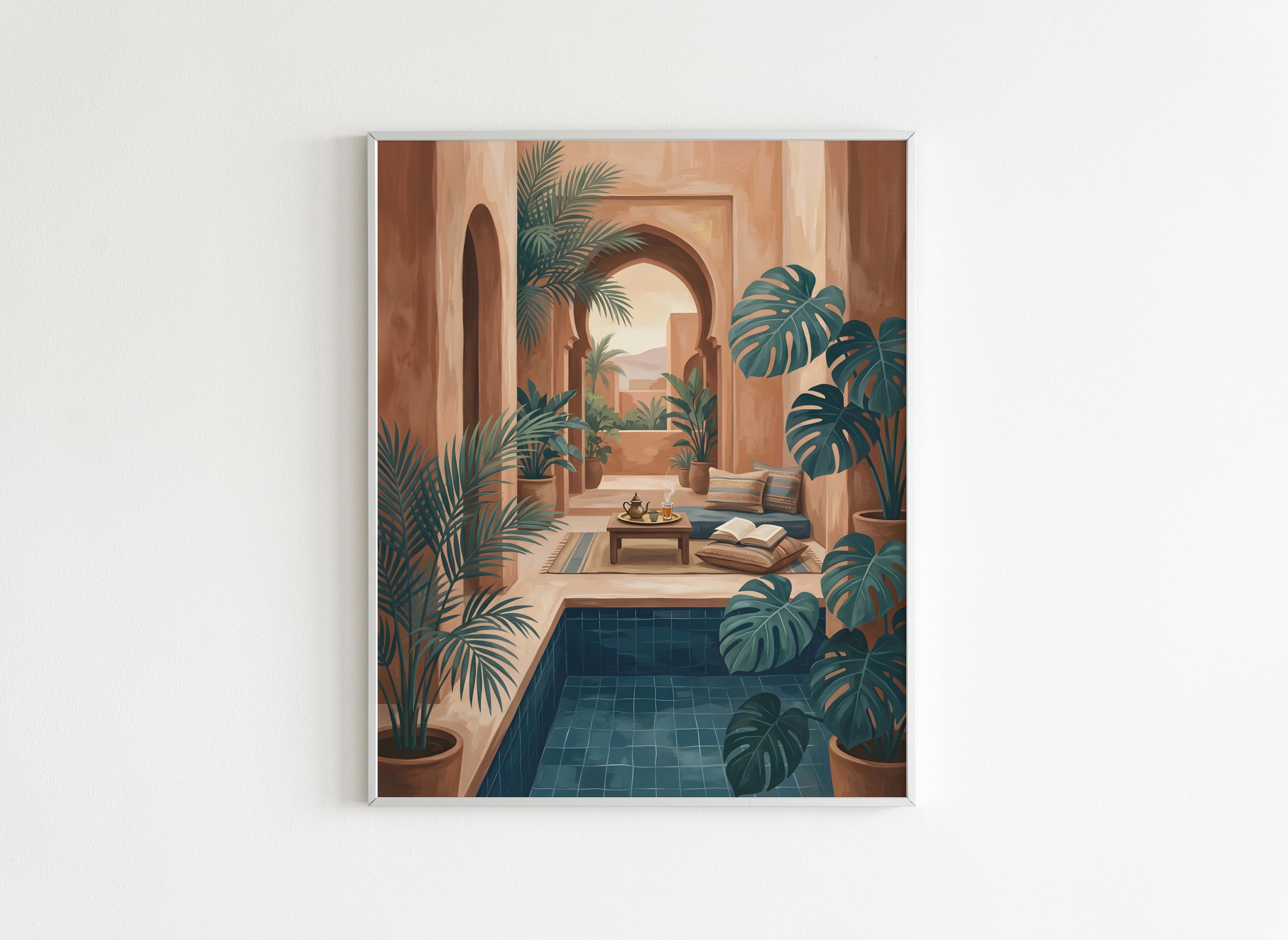 Peinture par Numéros Lifestyle - Riad Marocain Serein - Après