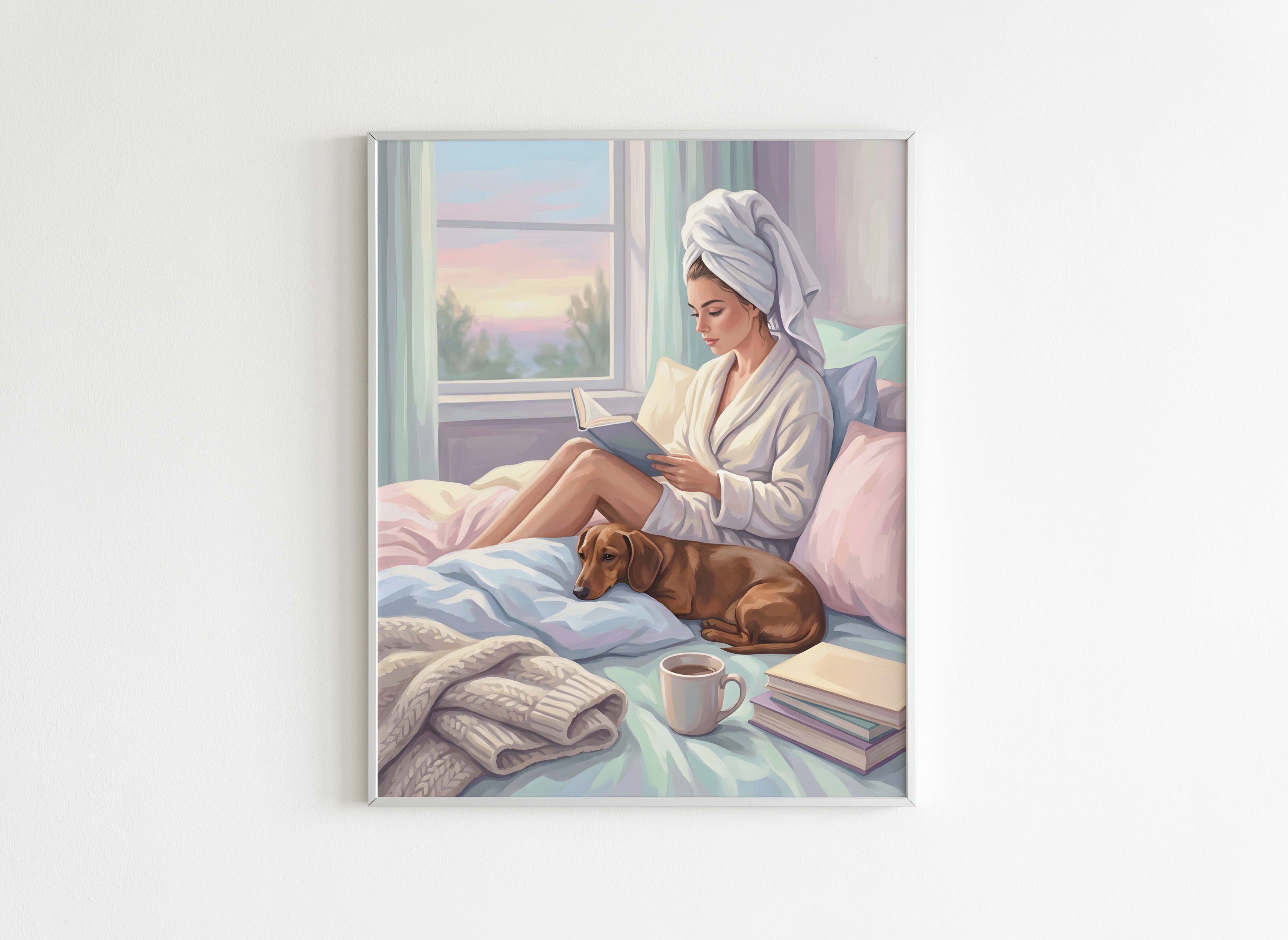 Peinture par Numéros Lifestyle - Lecture Détente Matinale - Après