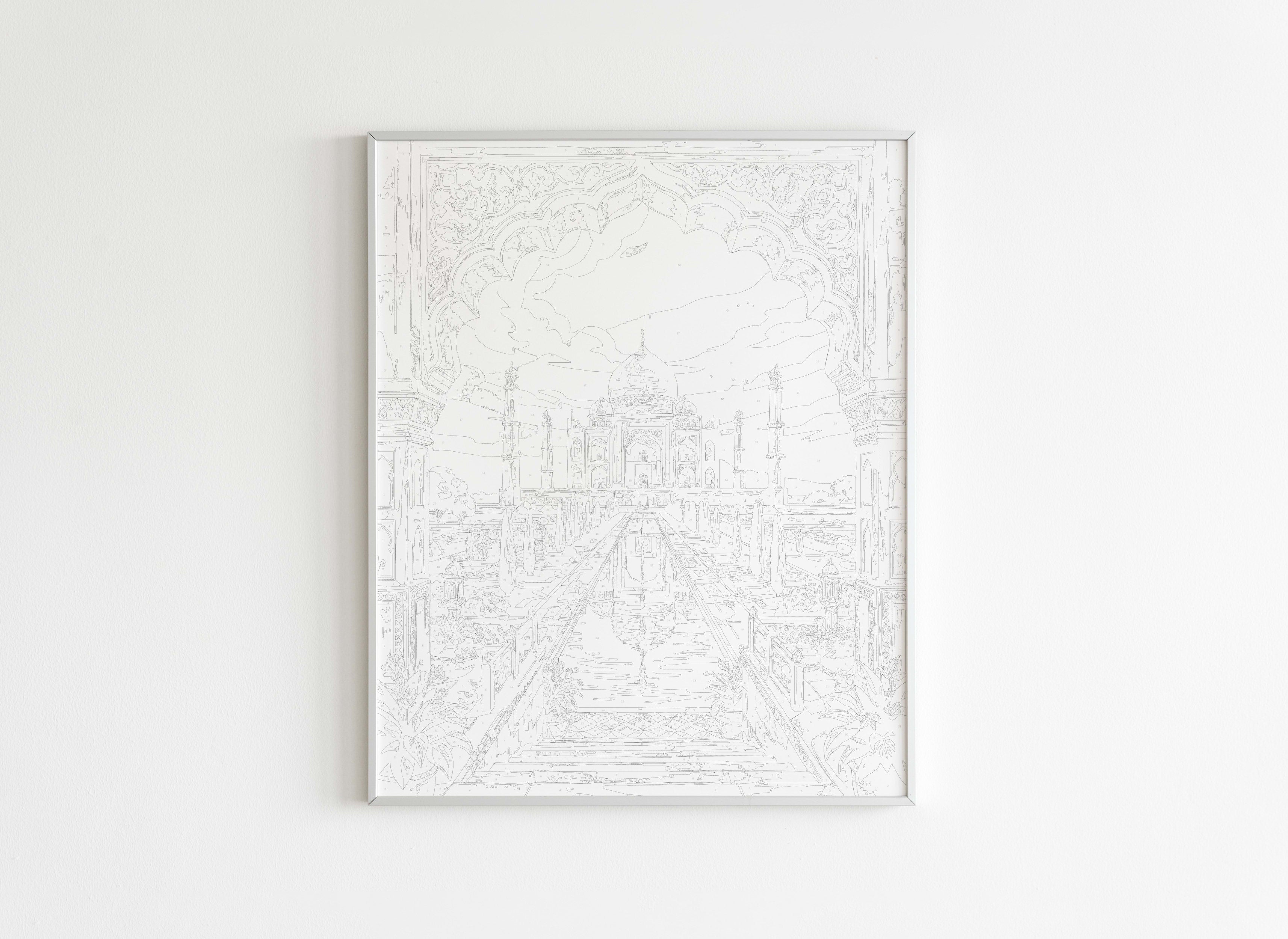 Peinture par Numéros Monuments - Taj Mahal Indien - Avant