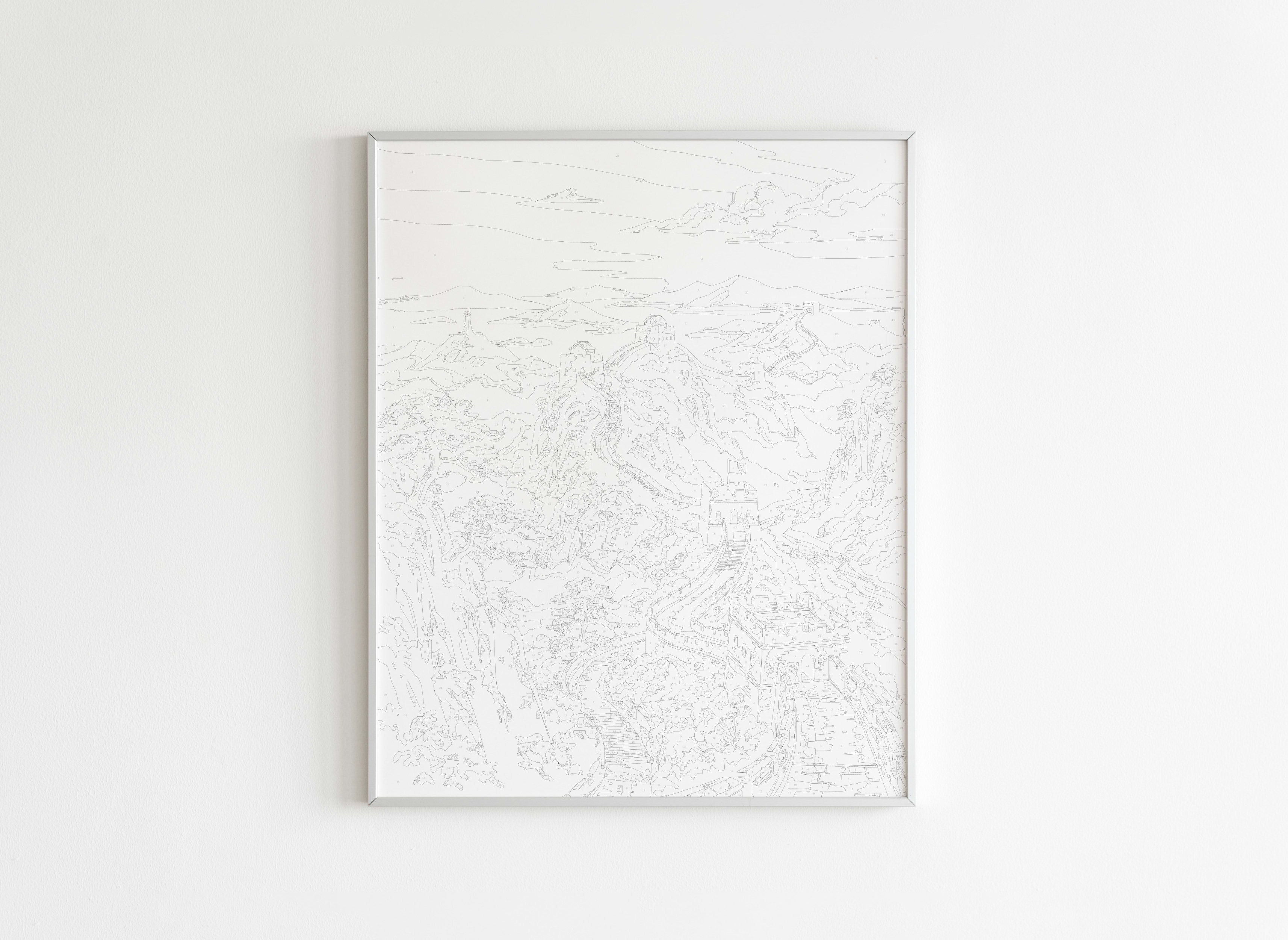 Peinture par Numéros Monuments - Rempart Légendaire Chine - Avant