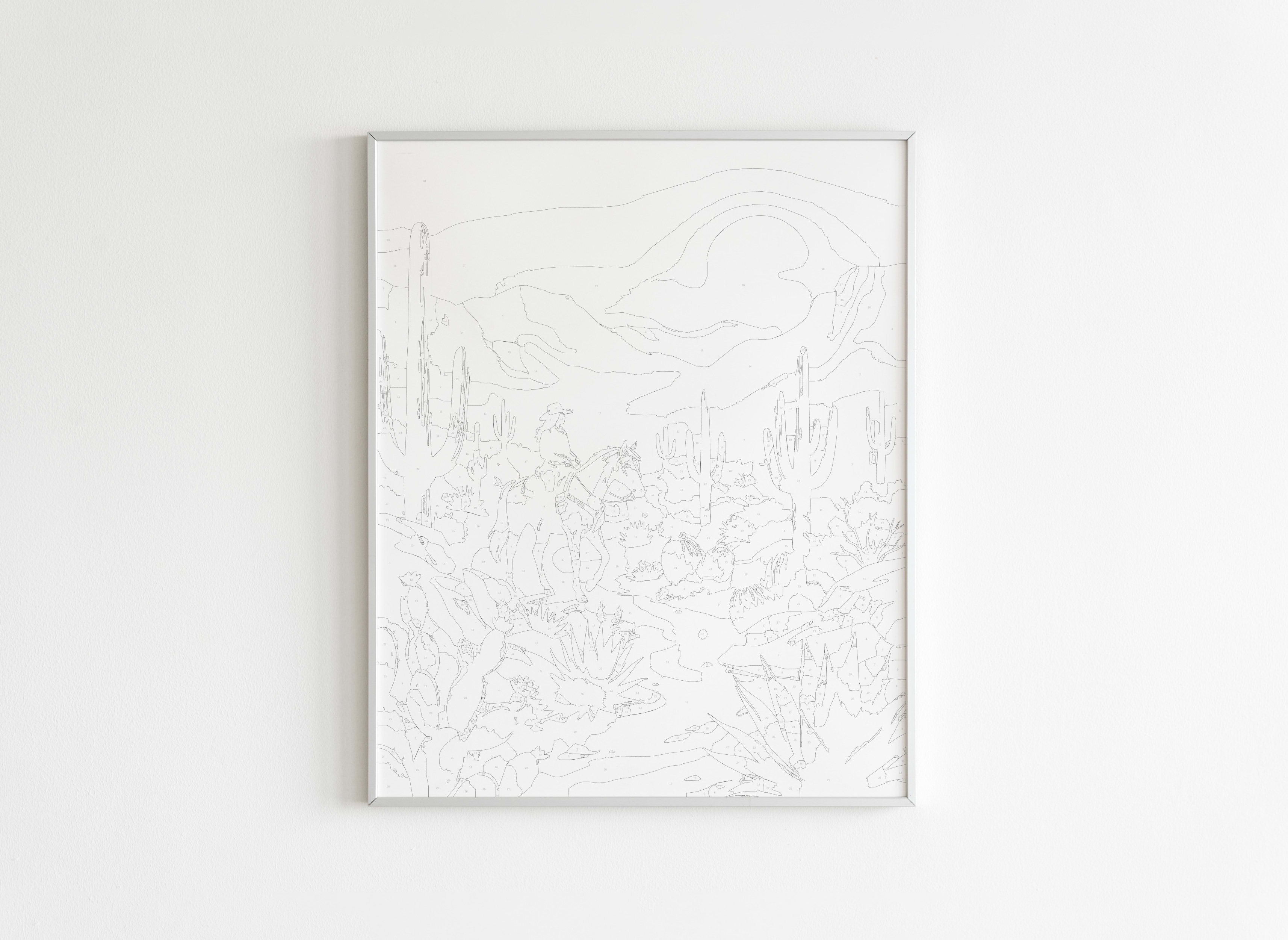 Peinture par Numéros Nature - Aventure Désertique Ouest - Avant