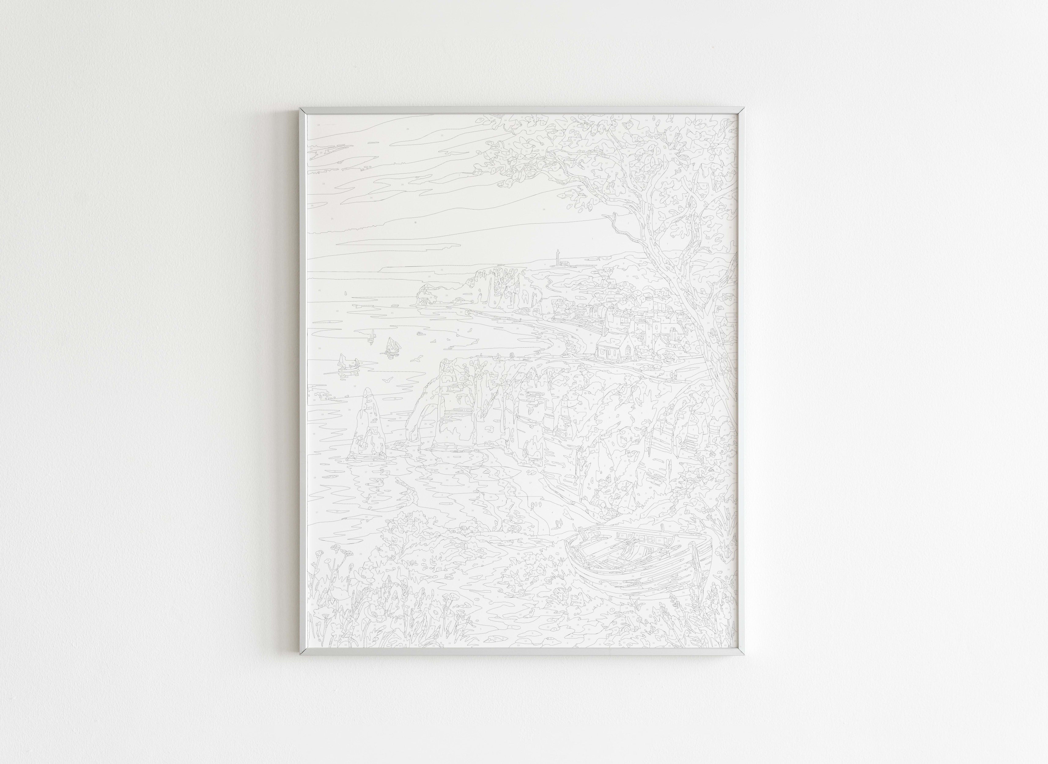 Peinture par Numéros Nature - Falaises Étretat Normande - Avant