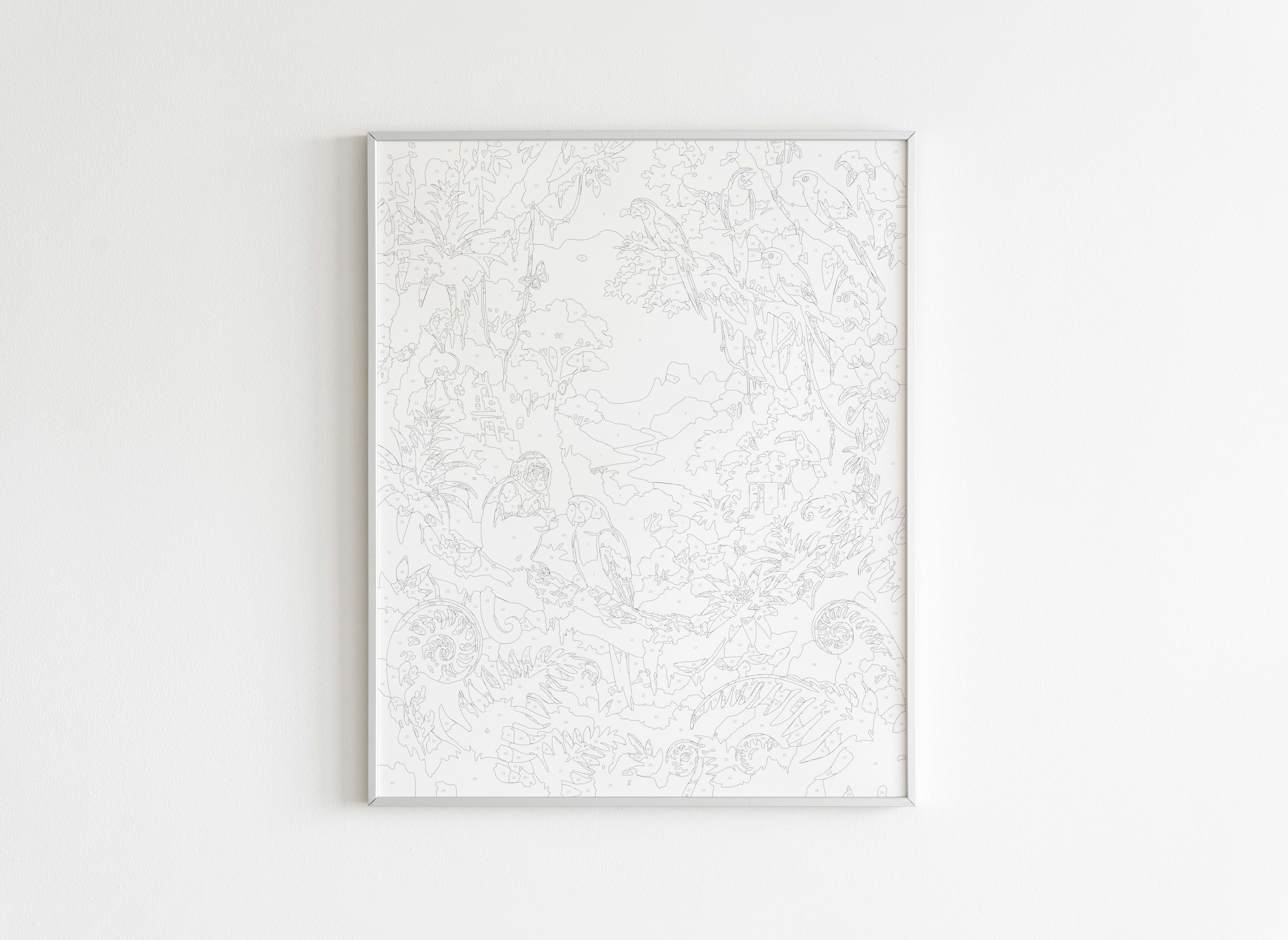 Peinture par Numéros Nature - Jungle Animaux Exotiques - Avant