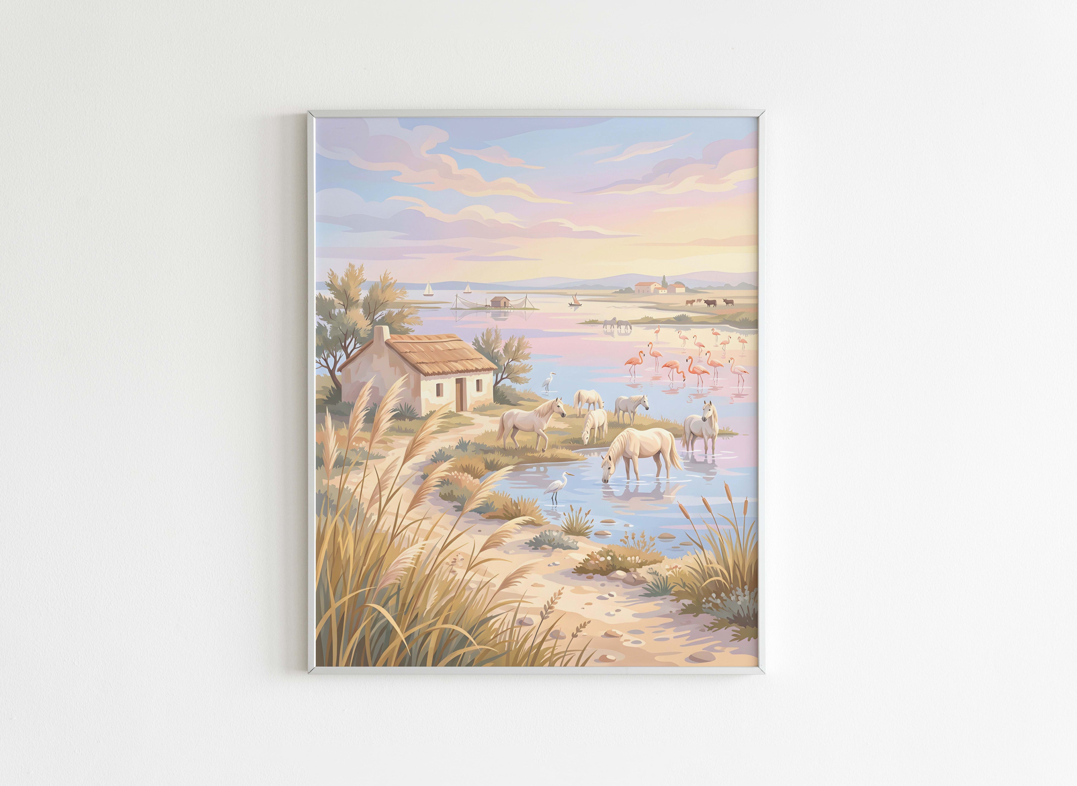 Peinture par Numéros Nature - Paysage Camargue Crépuscule - Après