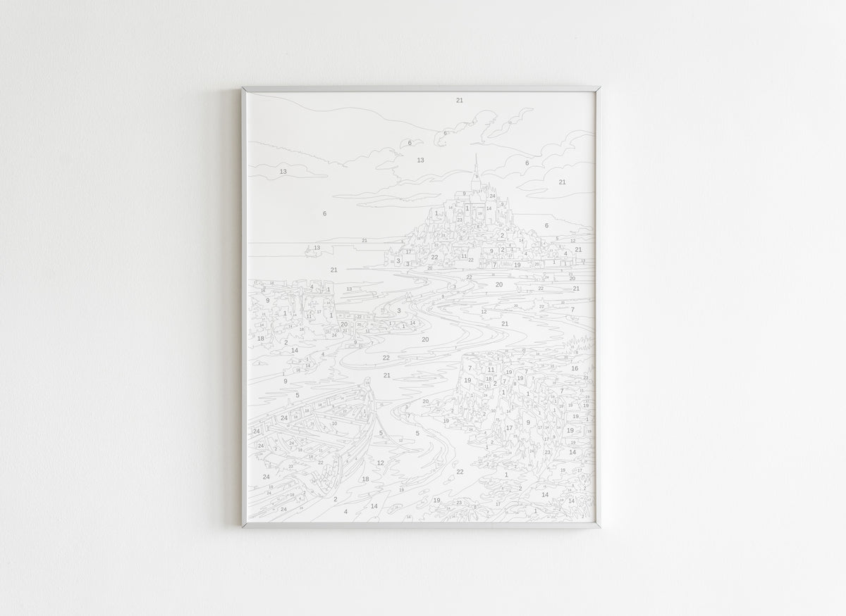 Peinture par Numéros Villes - Mont Saint-Michel - Avant