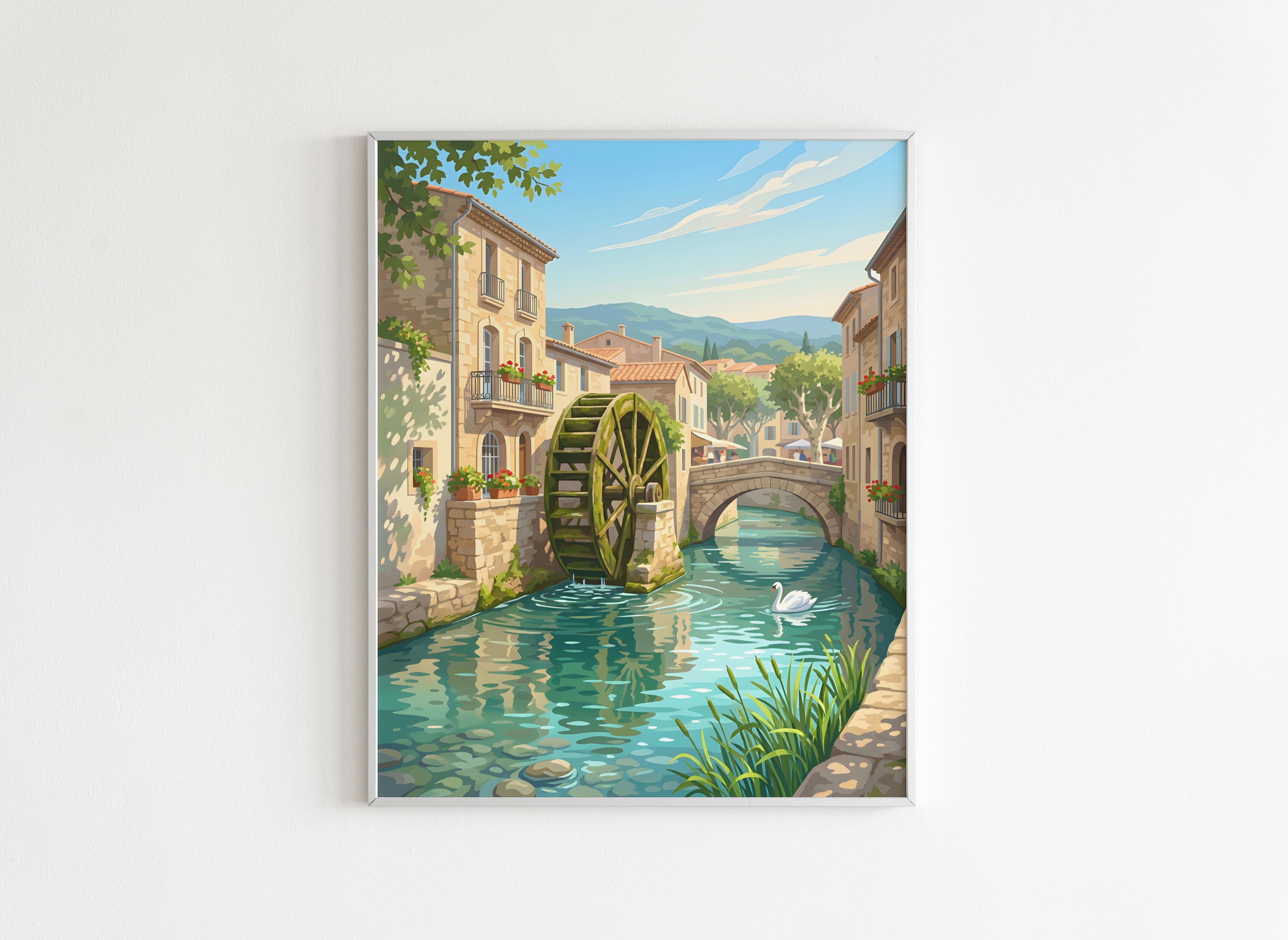 Peinture par Numéros Villes - Village Provençal - Après