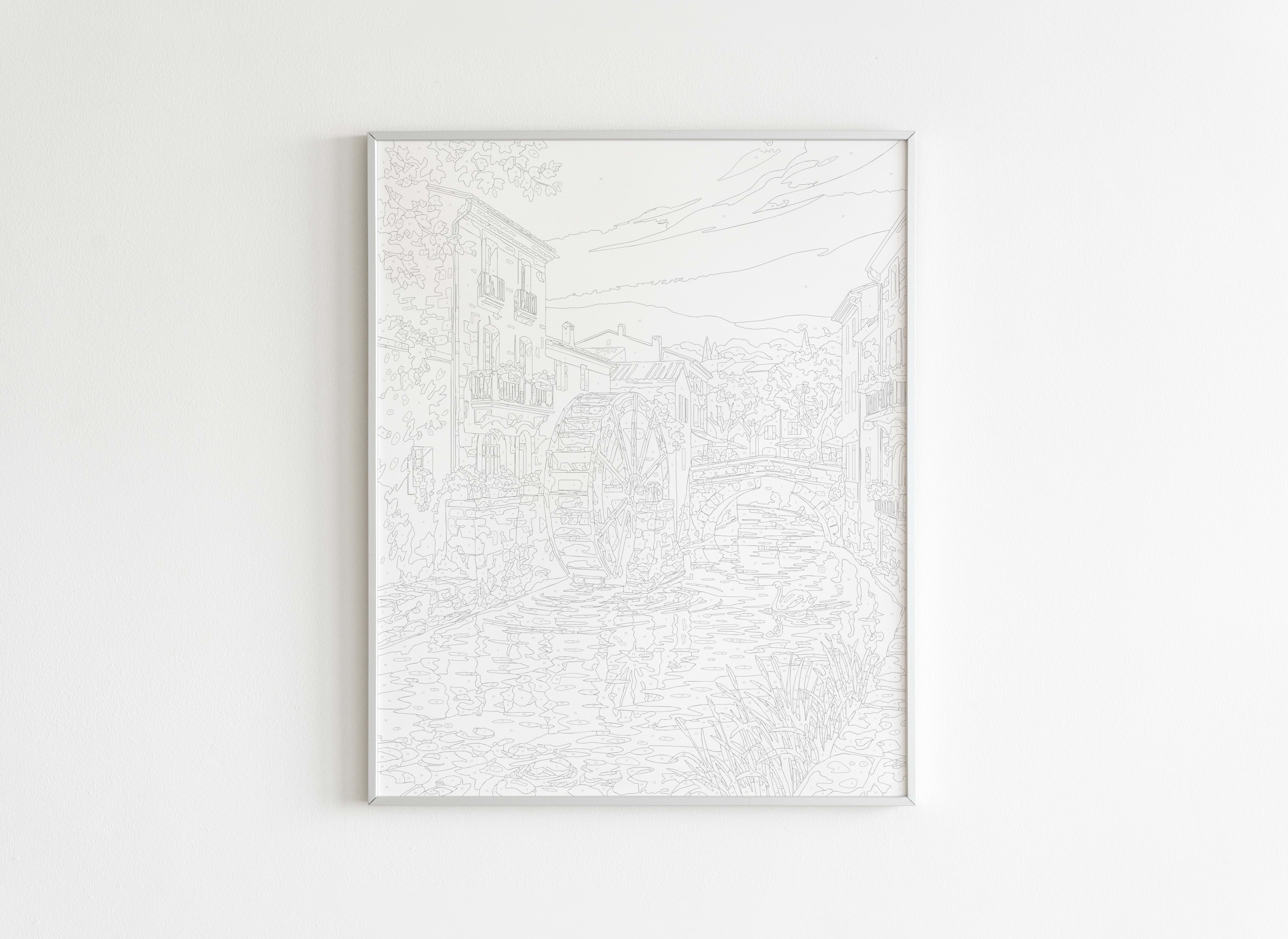 Peinture par Numéros Villes - Village Provençal - Avant