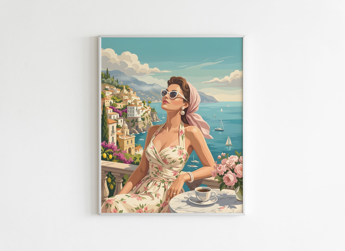 Peinture par Numéros Lifestyle - Pause à Amalfi - Après