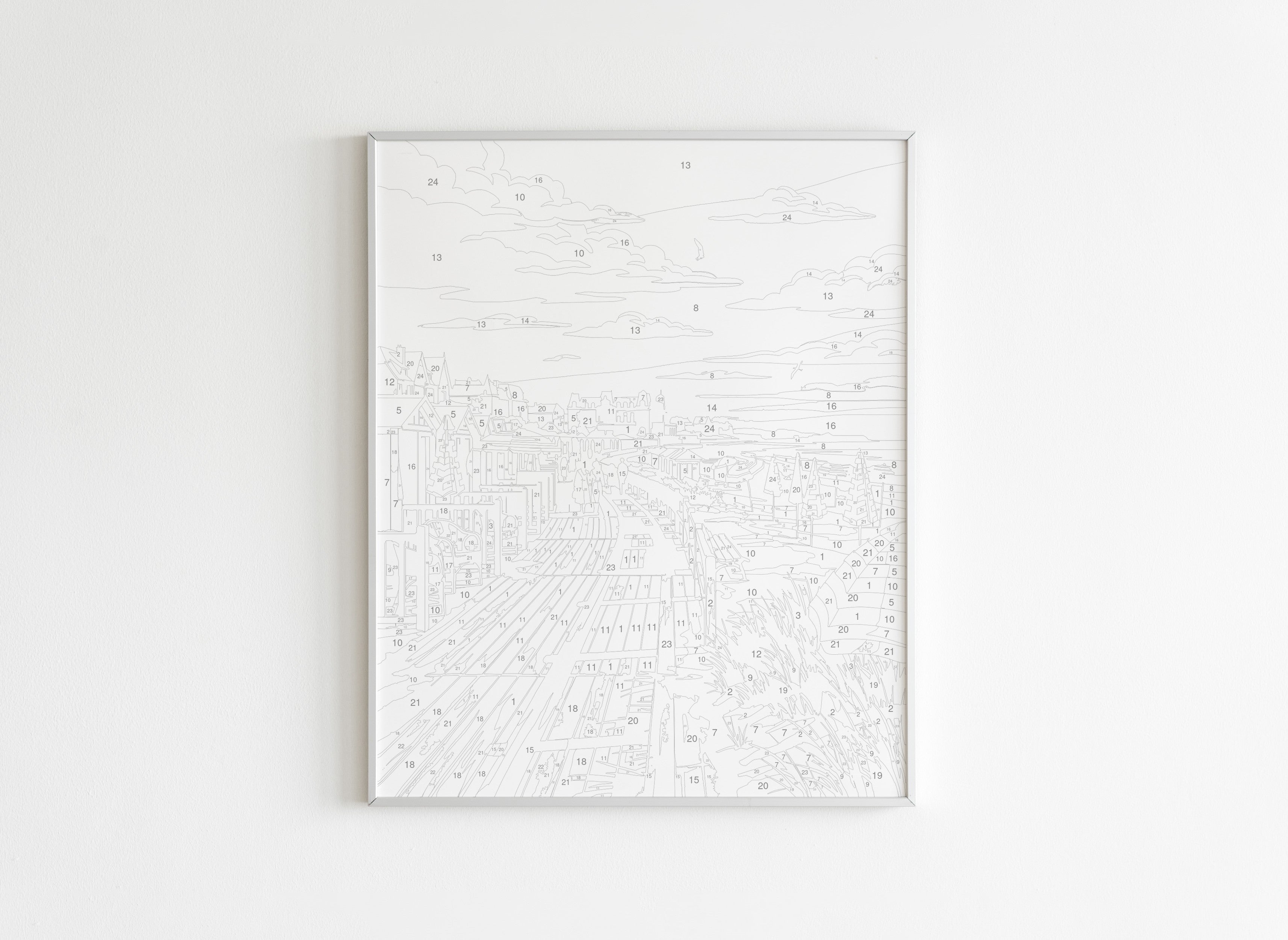 Peinture par Numéros Villes - Promenade à Deauville - Avant