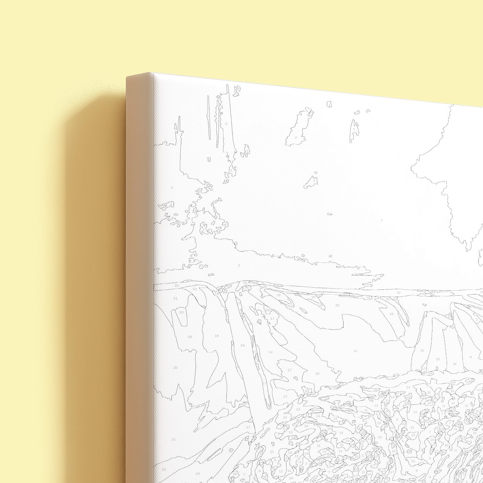 Peinture par Numéros sur Toile Tendue