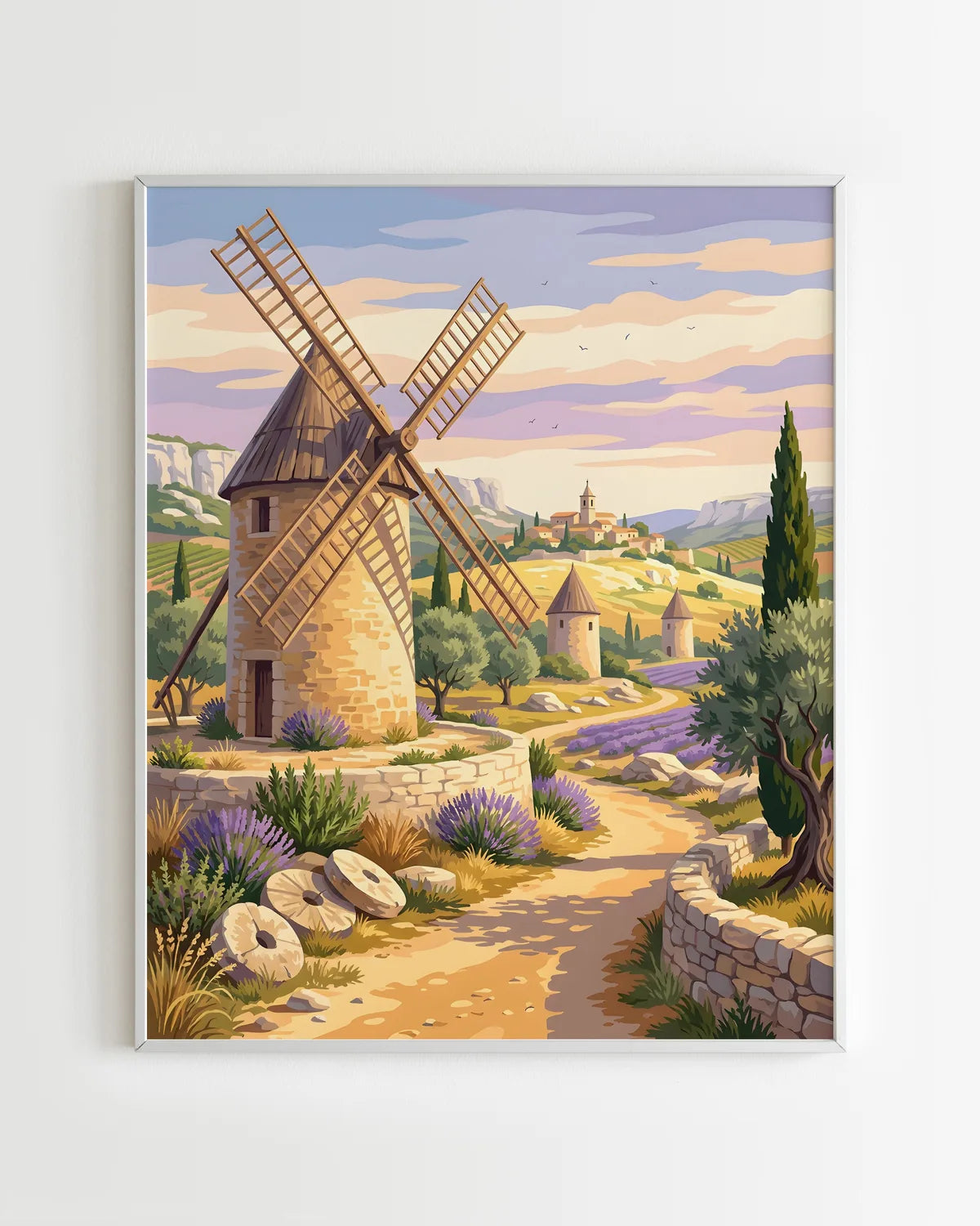 Kit Peinture par Numéros Nature - Moulin de Provence