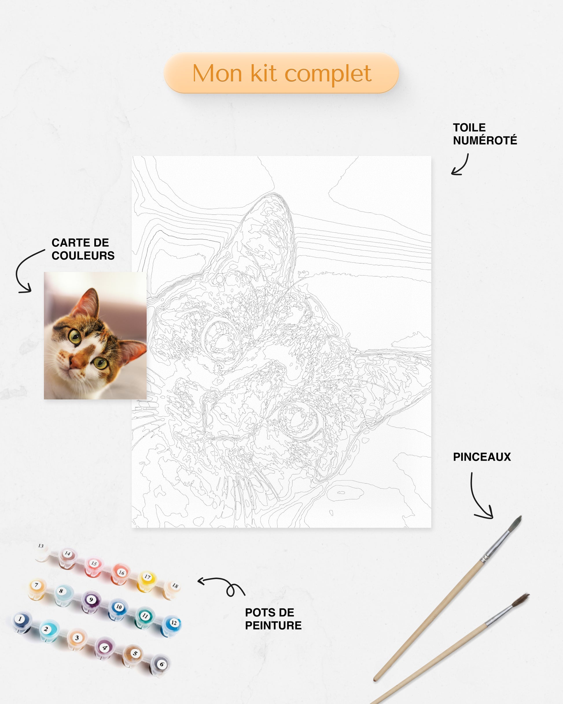 Kit de Peinture par Numéros Personnalisé