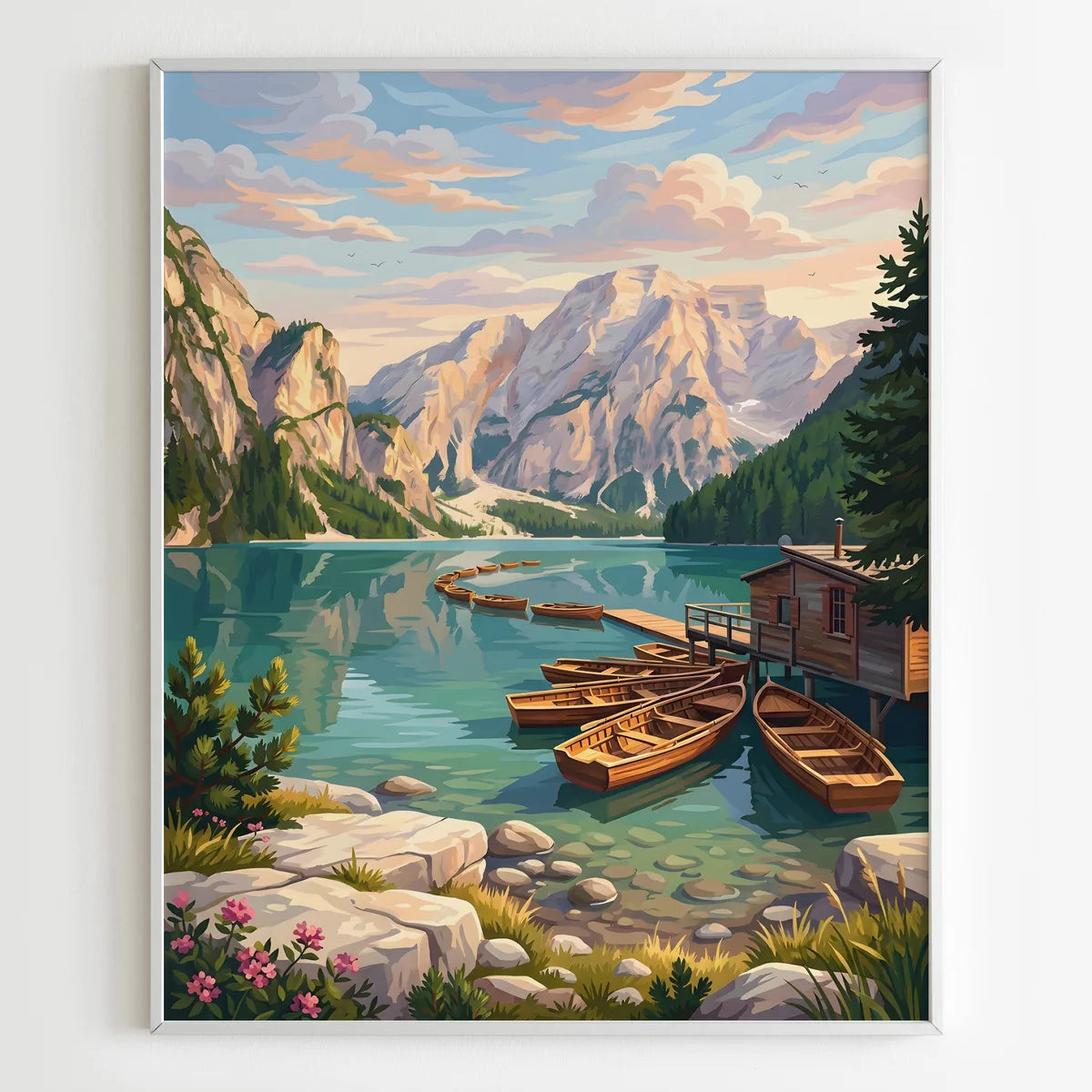 Kit Peinture par Numéros - Lac des Dolomites