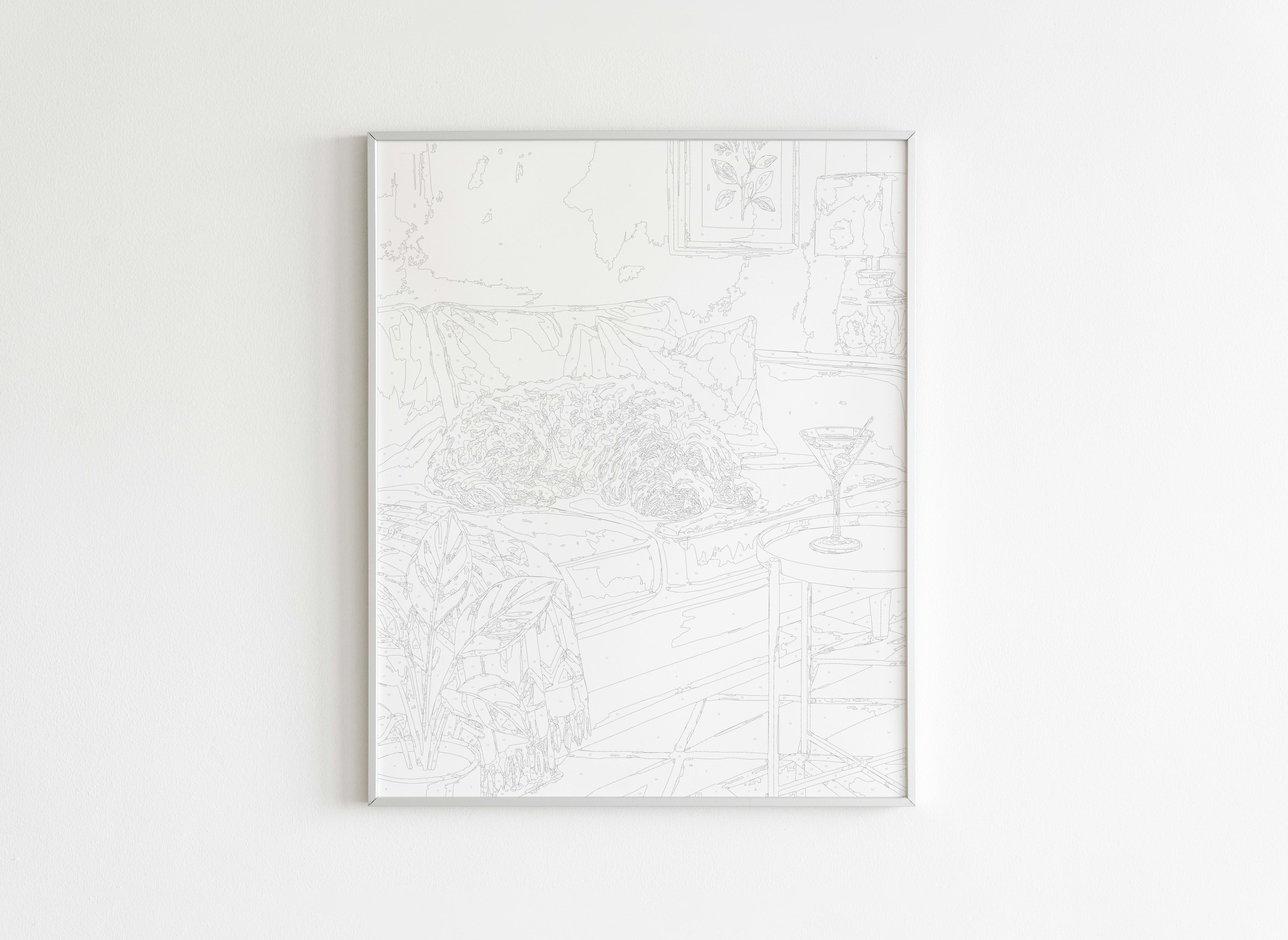 Peinture par Numéros Animaux - Chien sur canapé - Avant