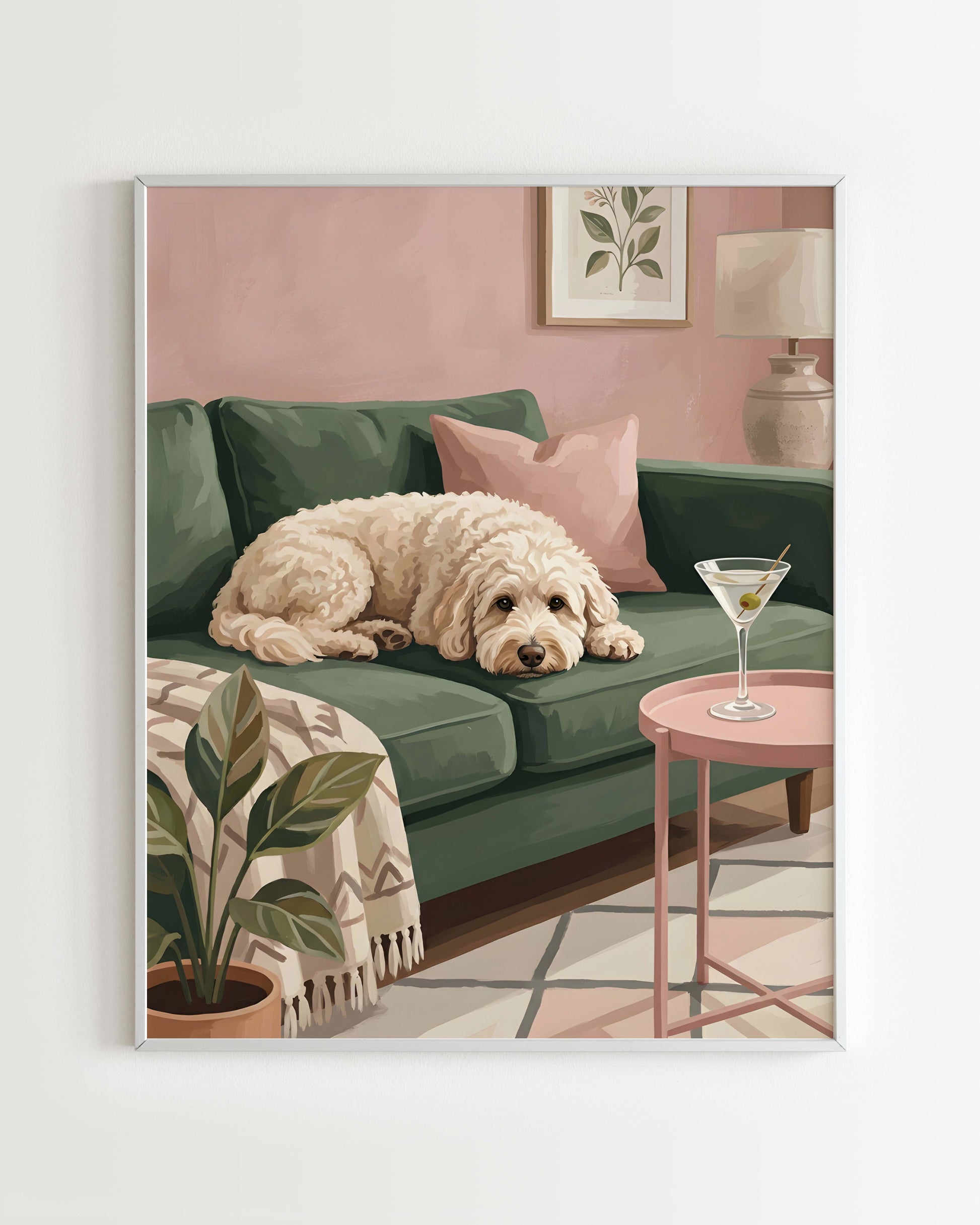 Kit Peinture par Numéros Animaux - Chien sur canapé