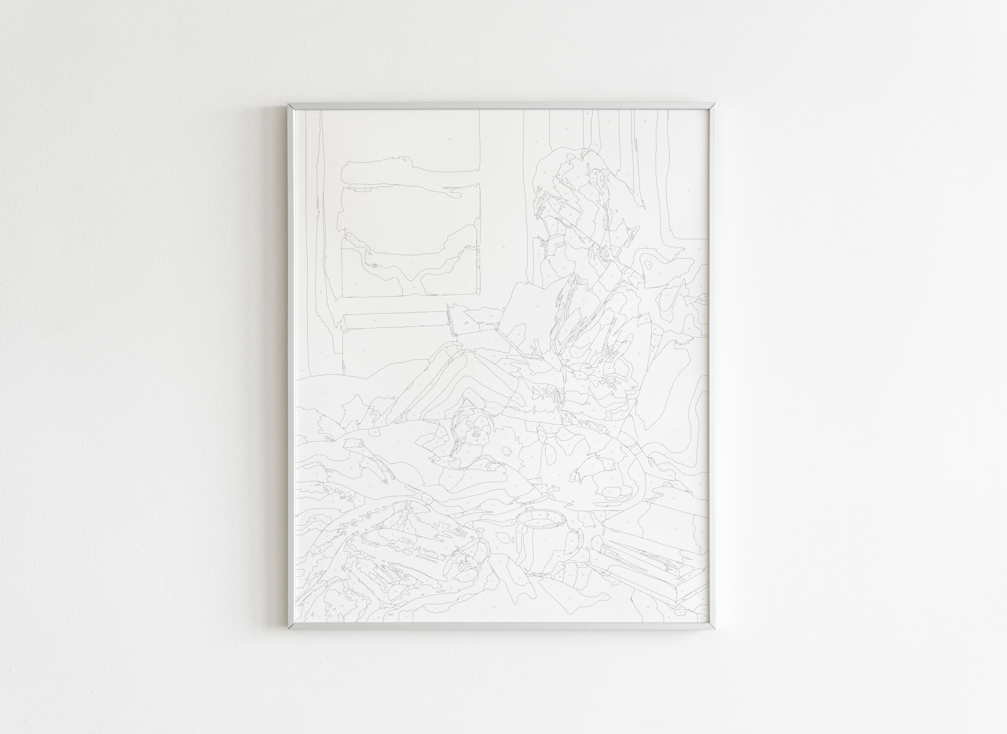 Peinture par Numéros Lifestyle - Lecture Détente Matinale - Avant