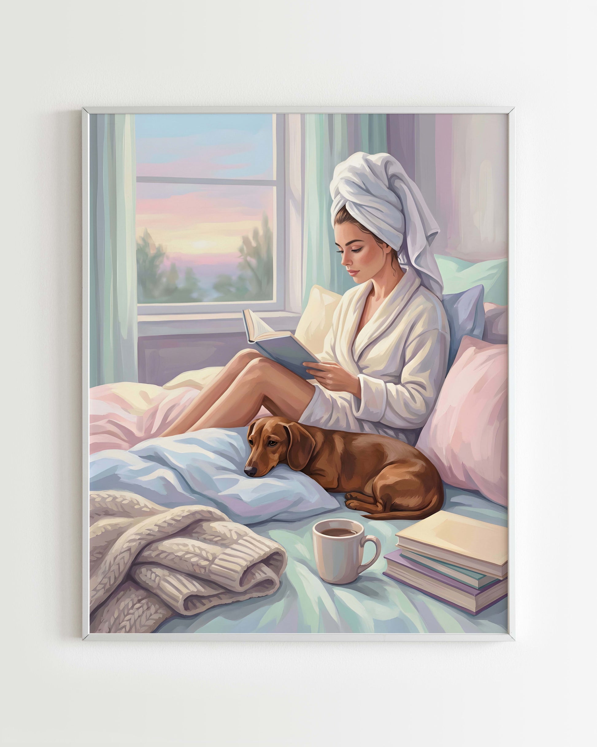 Kit Peinture par Numéros Lifestyle - Lecture Détente Matinale