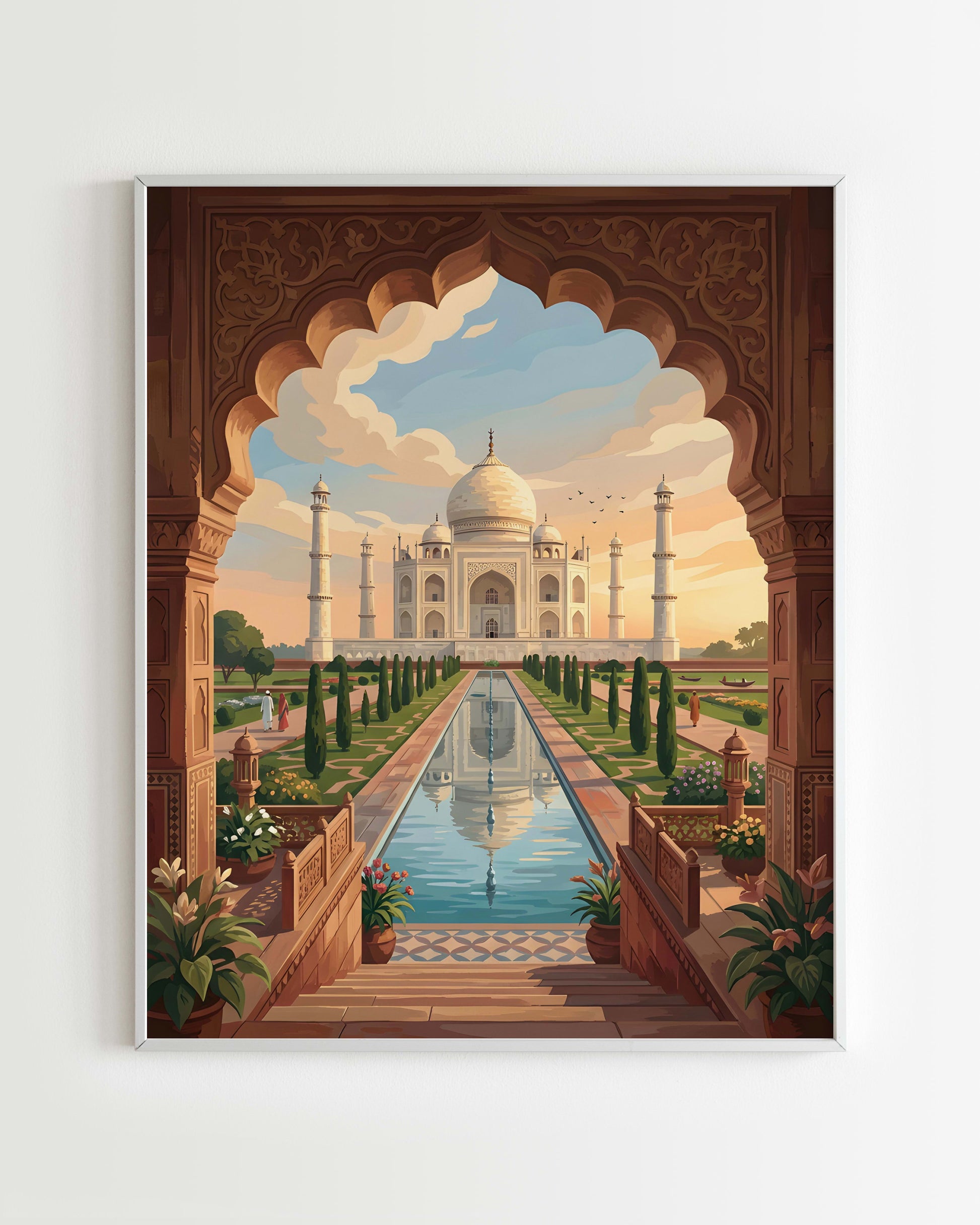 Kit Peinture par Numéros Monuments - Taj Mahal Indien