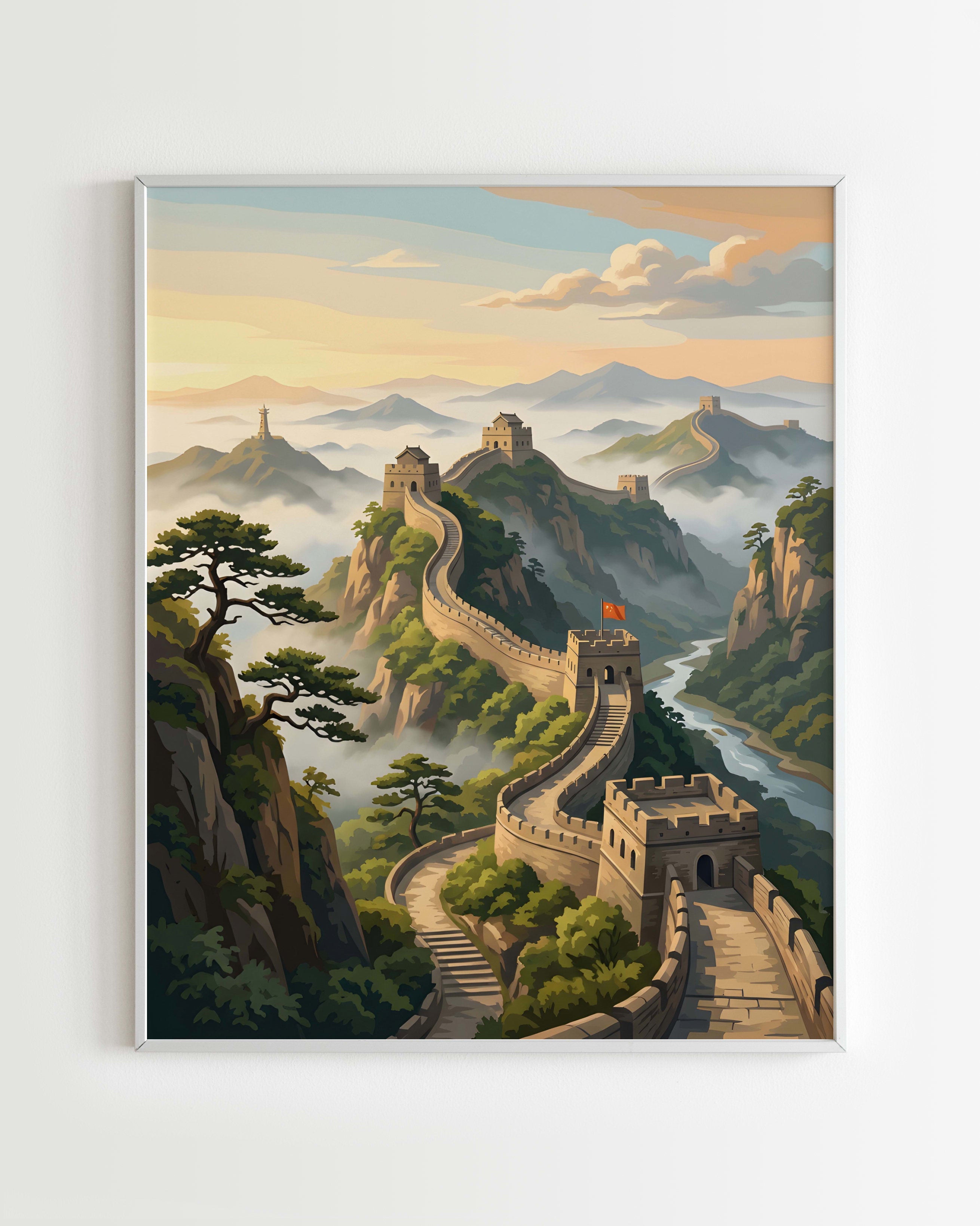 Kit Peinture par Numéros Monuments - Rempart Légendaire Chine