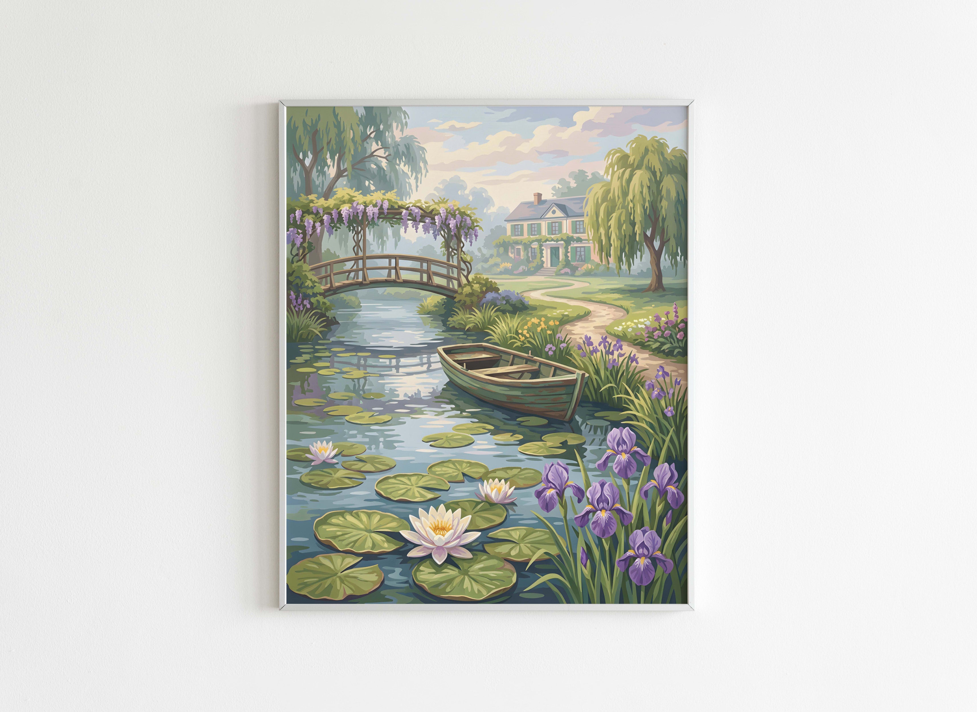 Peinture par Numéros Nature - Jardins de Giverny - Après