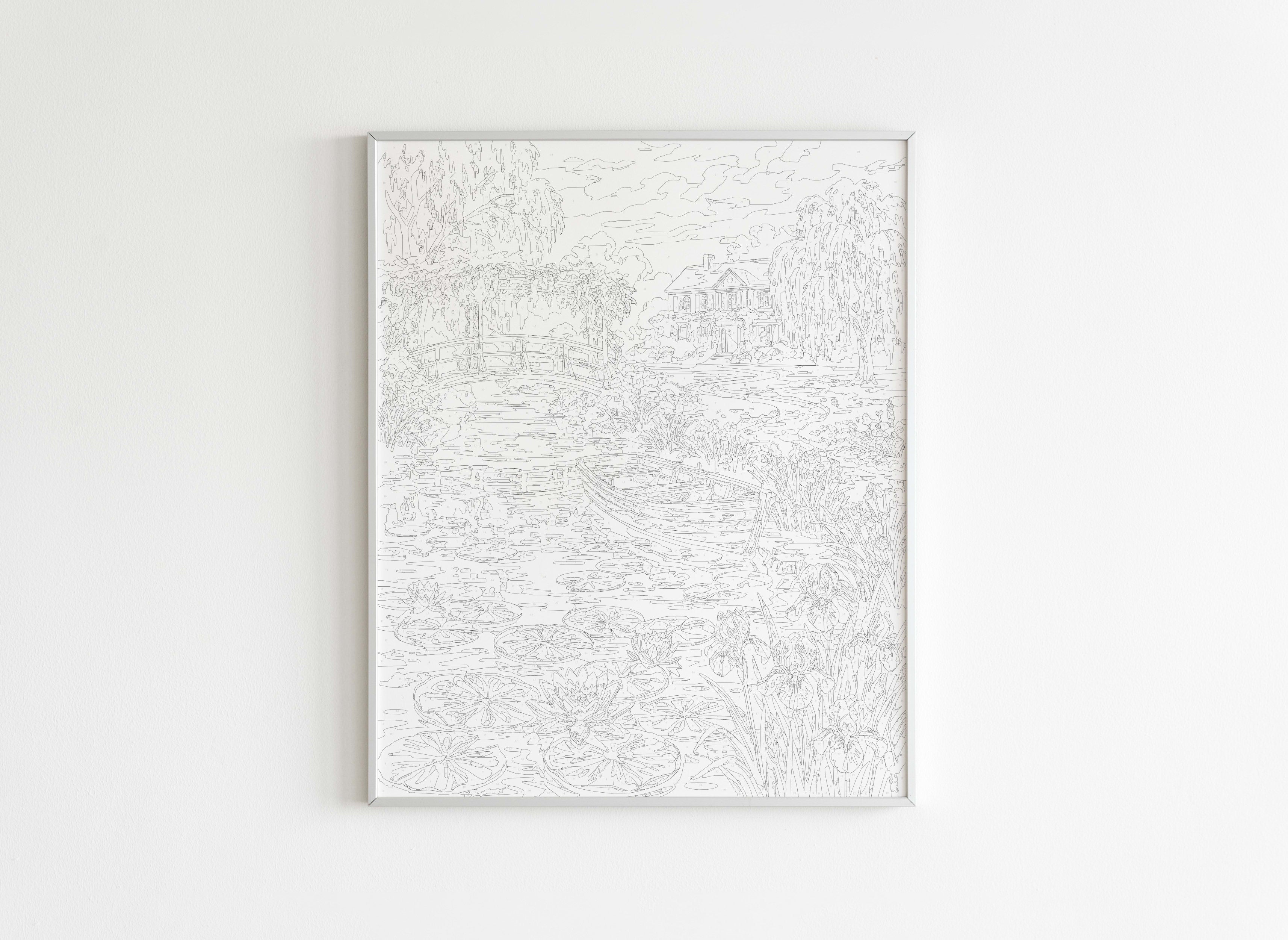 Peinture par Numéros Nature - Jardins de Giverny - Avant