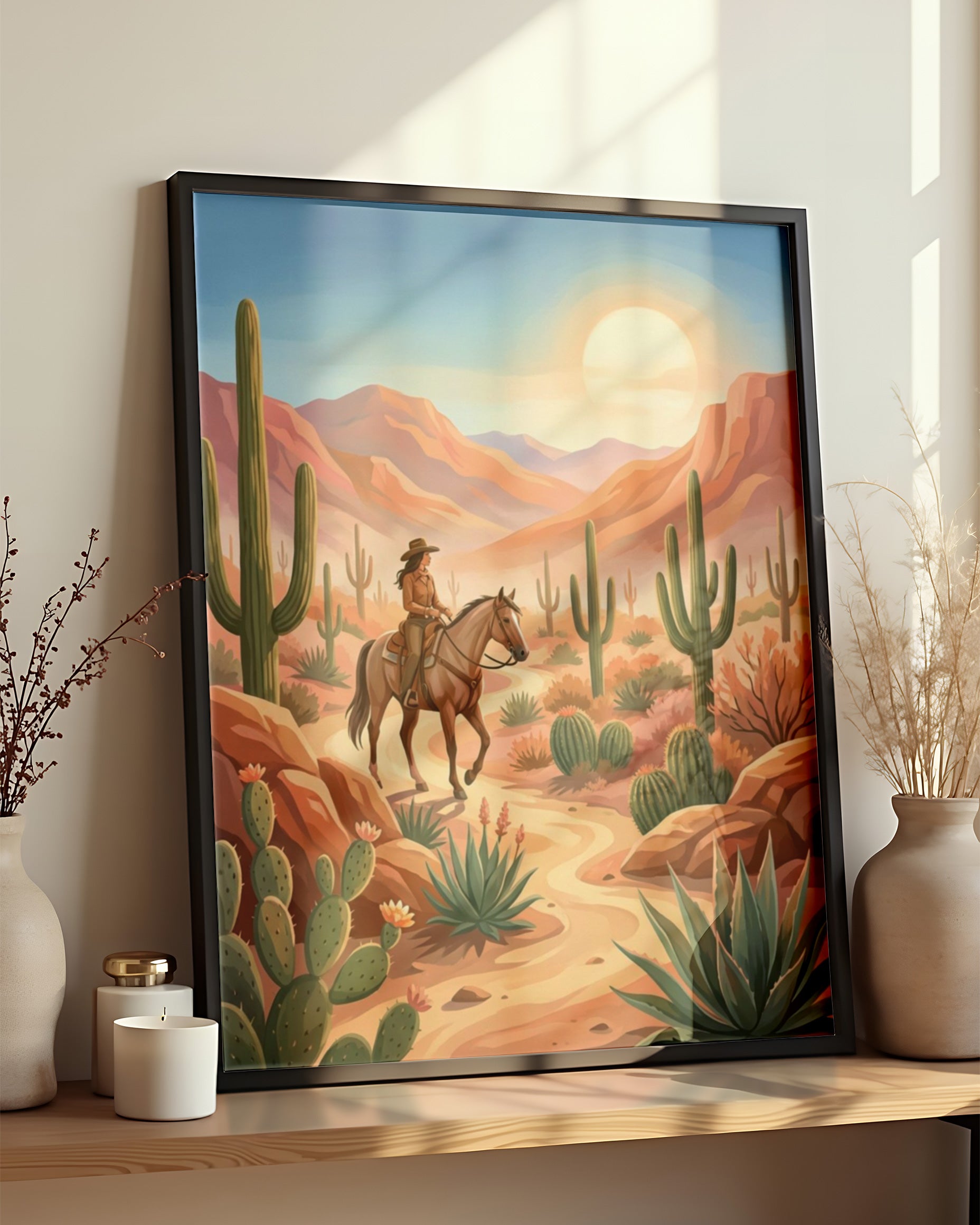 Cadre Peinture par Numéros Nature - Aventure Désertique Ouest