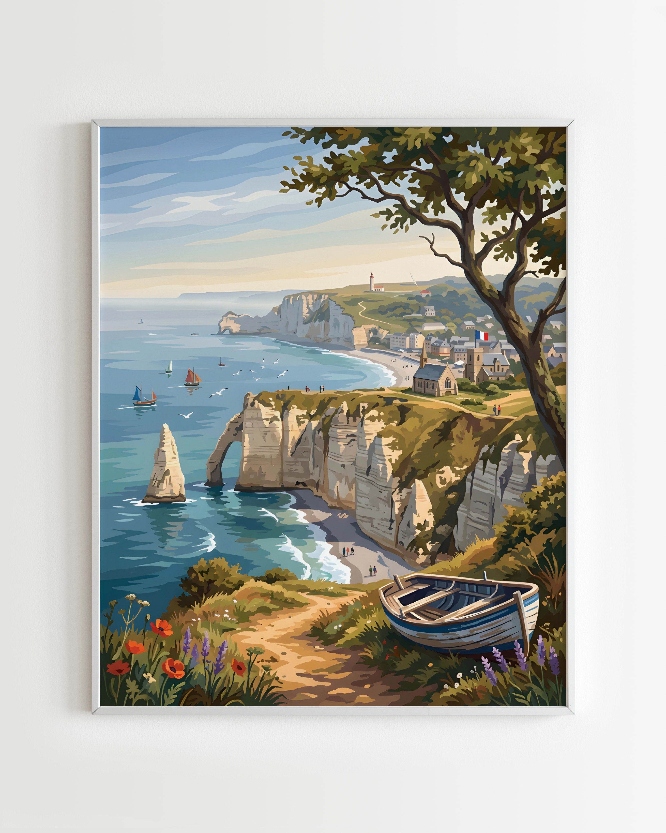 Kit Peinture par Numéros Nature - Falaises Étretat Normande