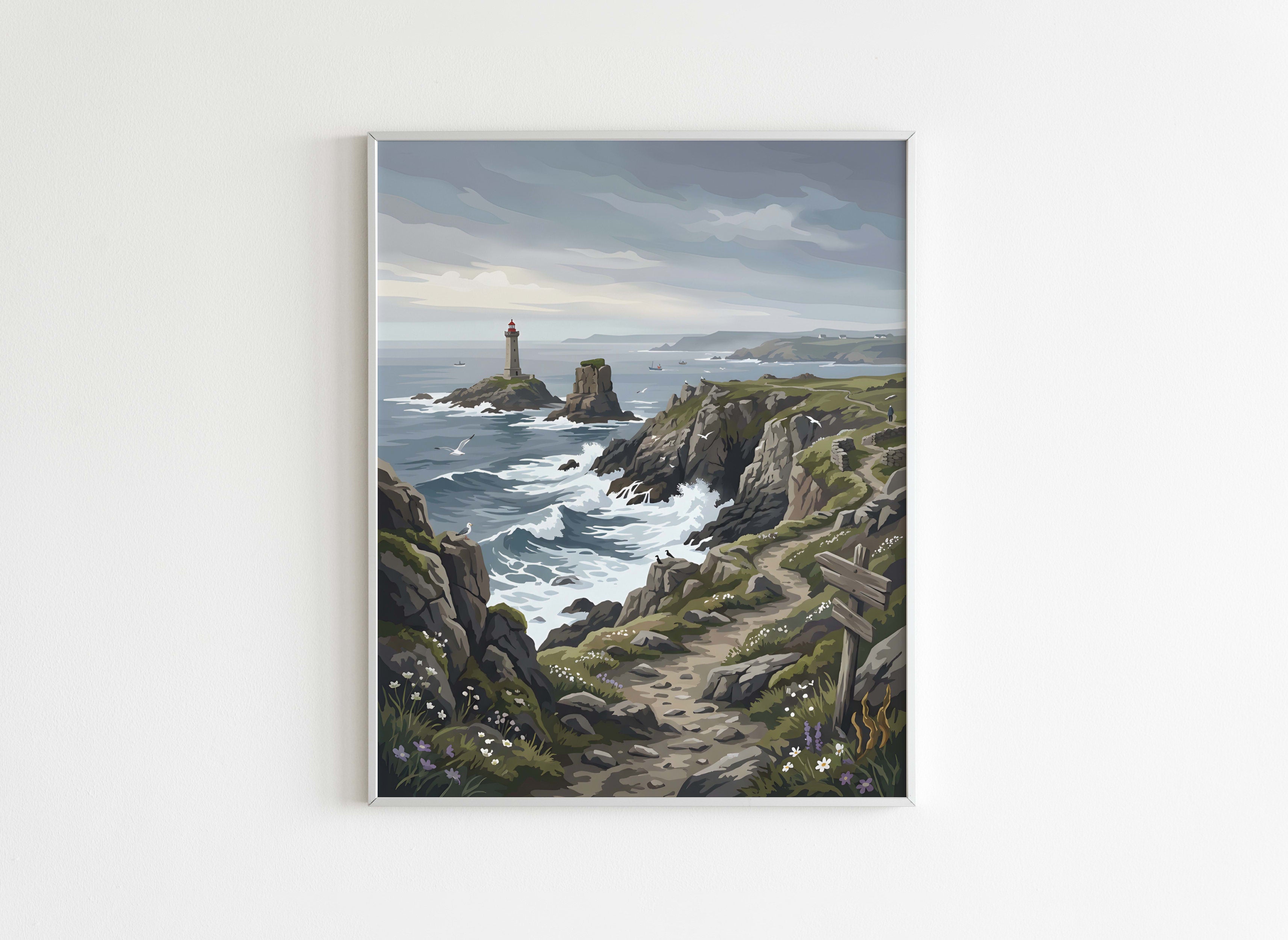 Peinture par Numéros Nature - Pointe du Raz Bretonne - Après