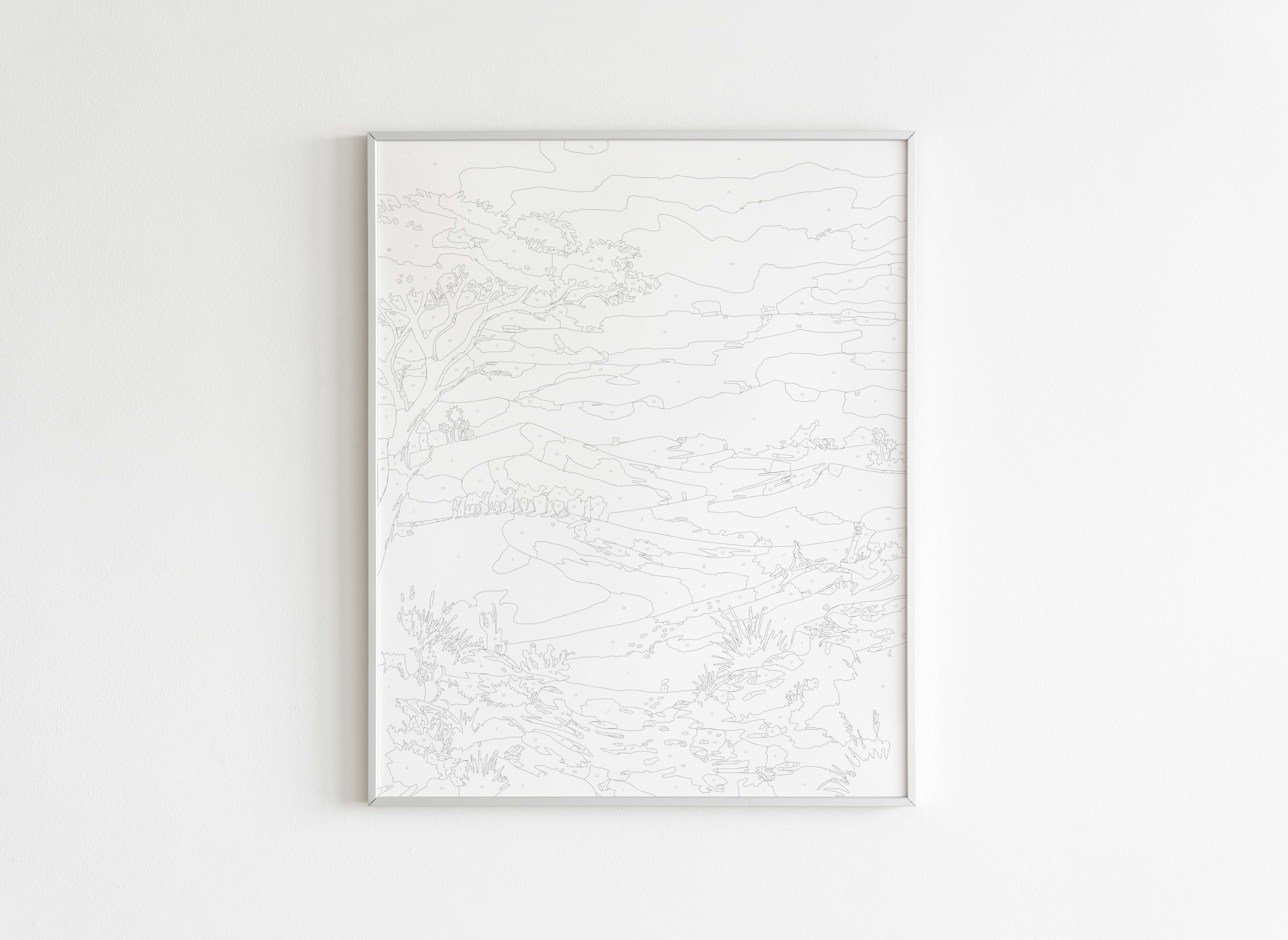 Peinture par Numéros Nature - Désert au Coucher du Soleil - Avant