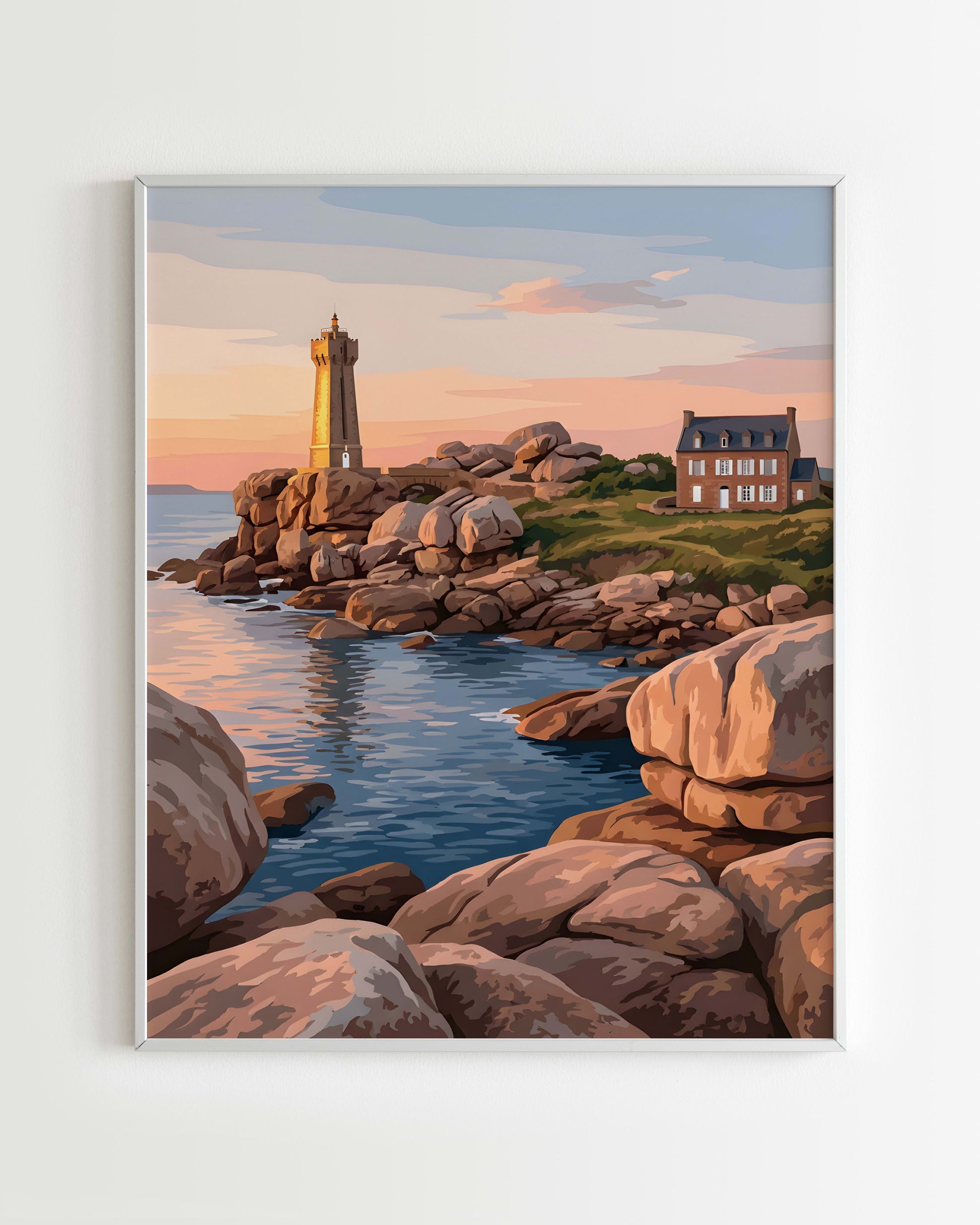 Kit Peinture par Numéros Nature - Côte de Granite Rose