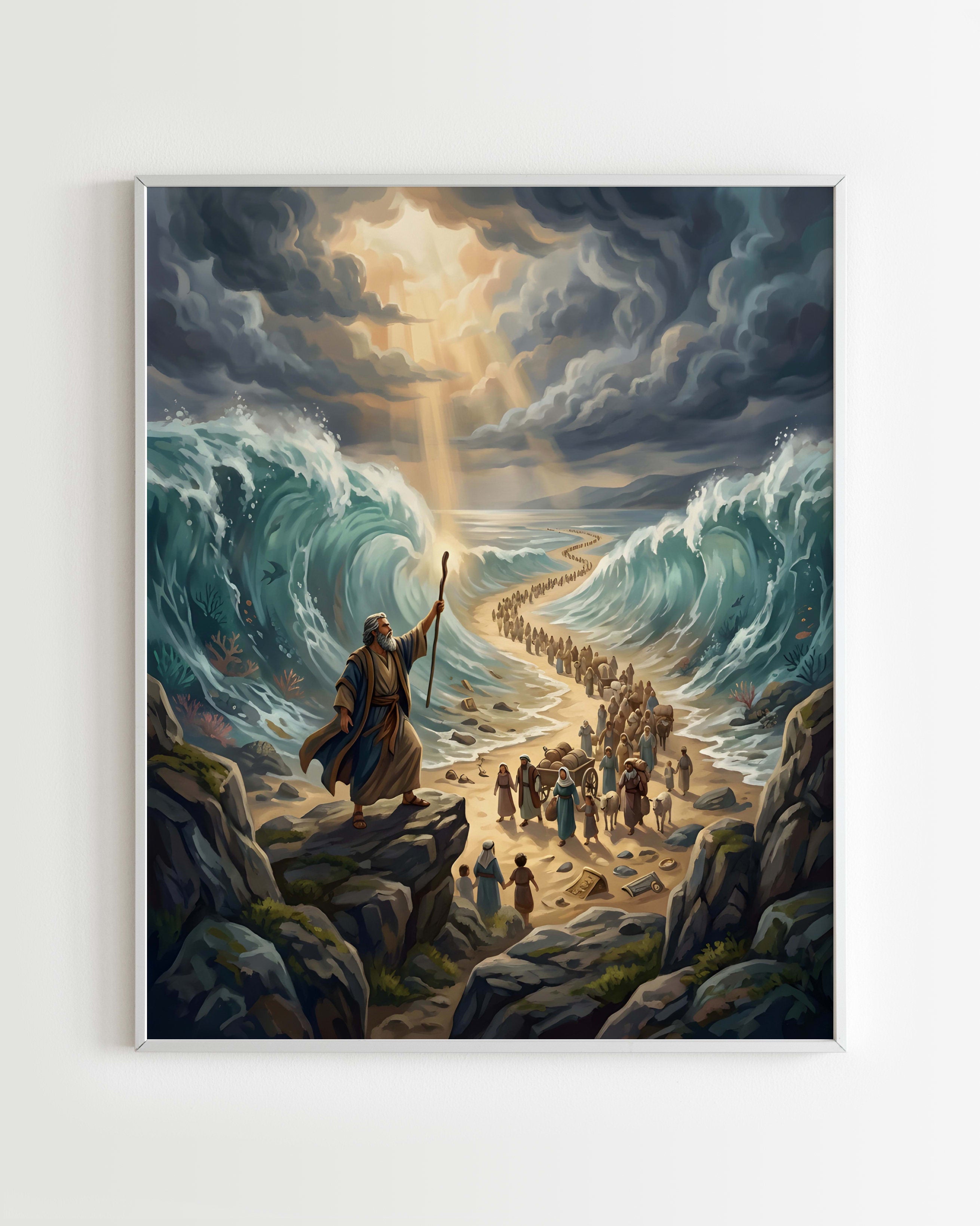 Kit Peinture par Numéros Spiritualités - Moïse Mer Partagée