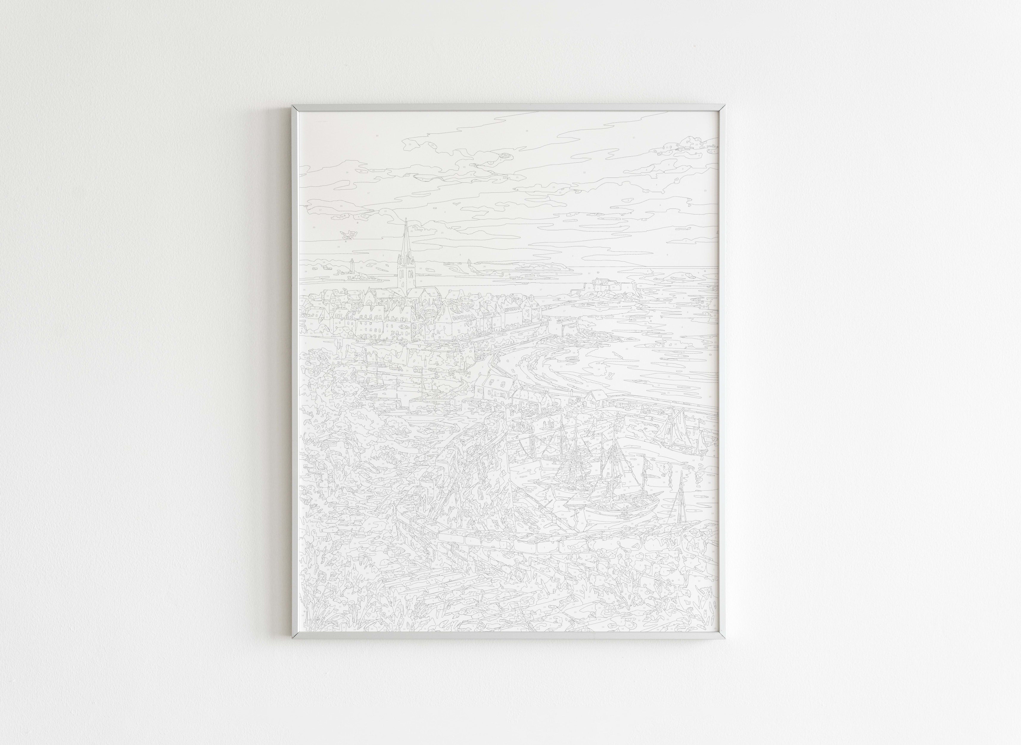 Peinture par Numéros Villes - Saint-Malo Coucher Soleil - Avant