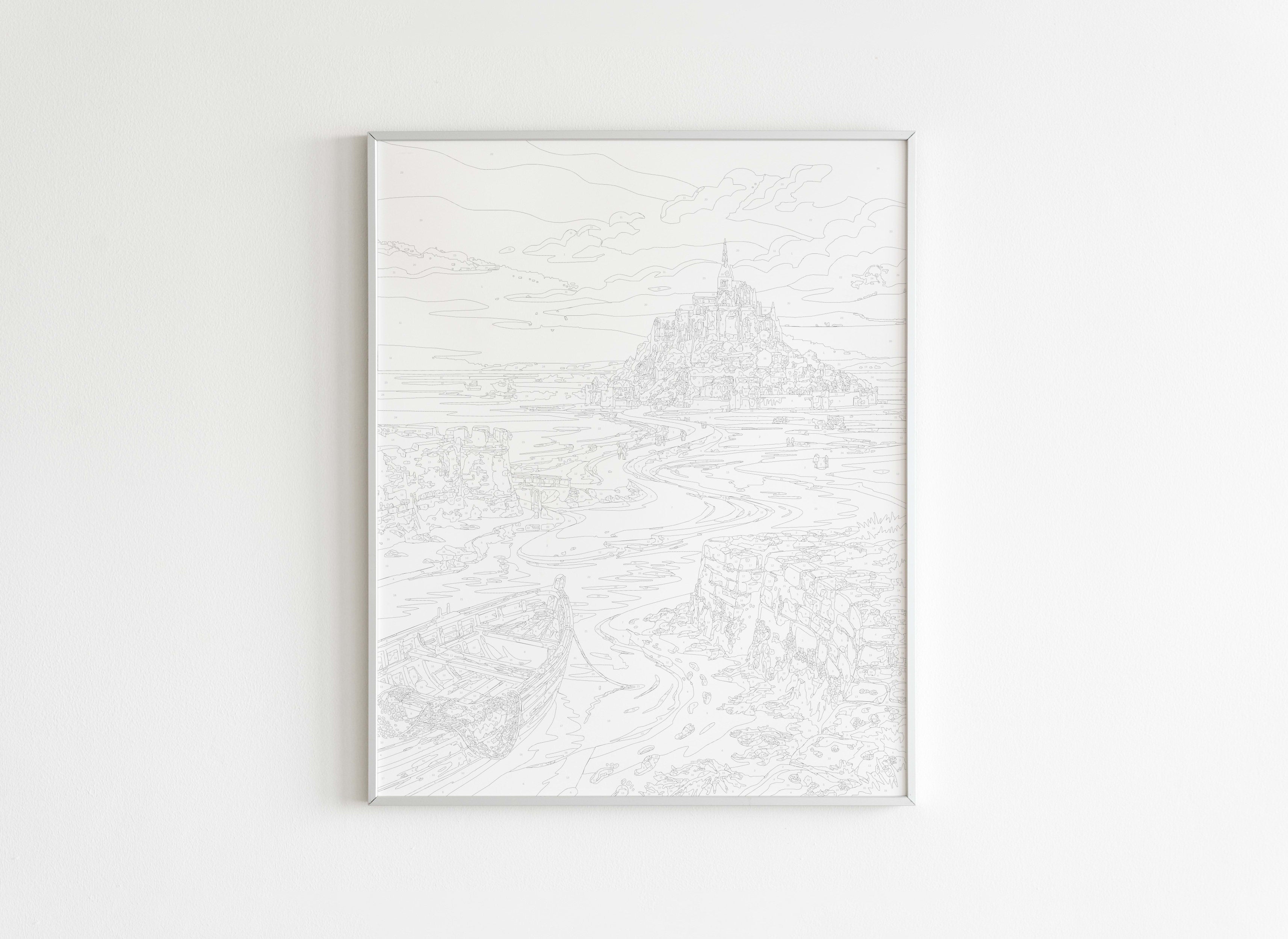 Peinture par Numéros Villes - Mont Saint-Michel - Avant