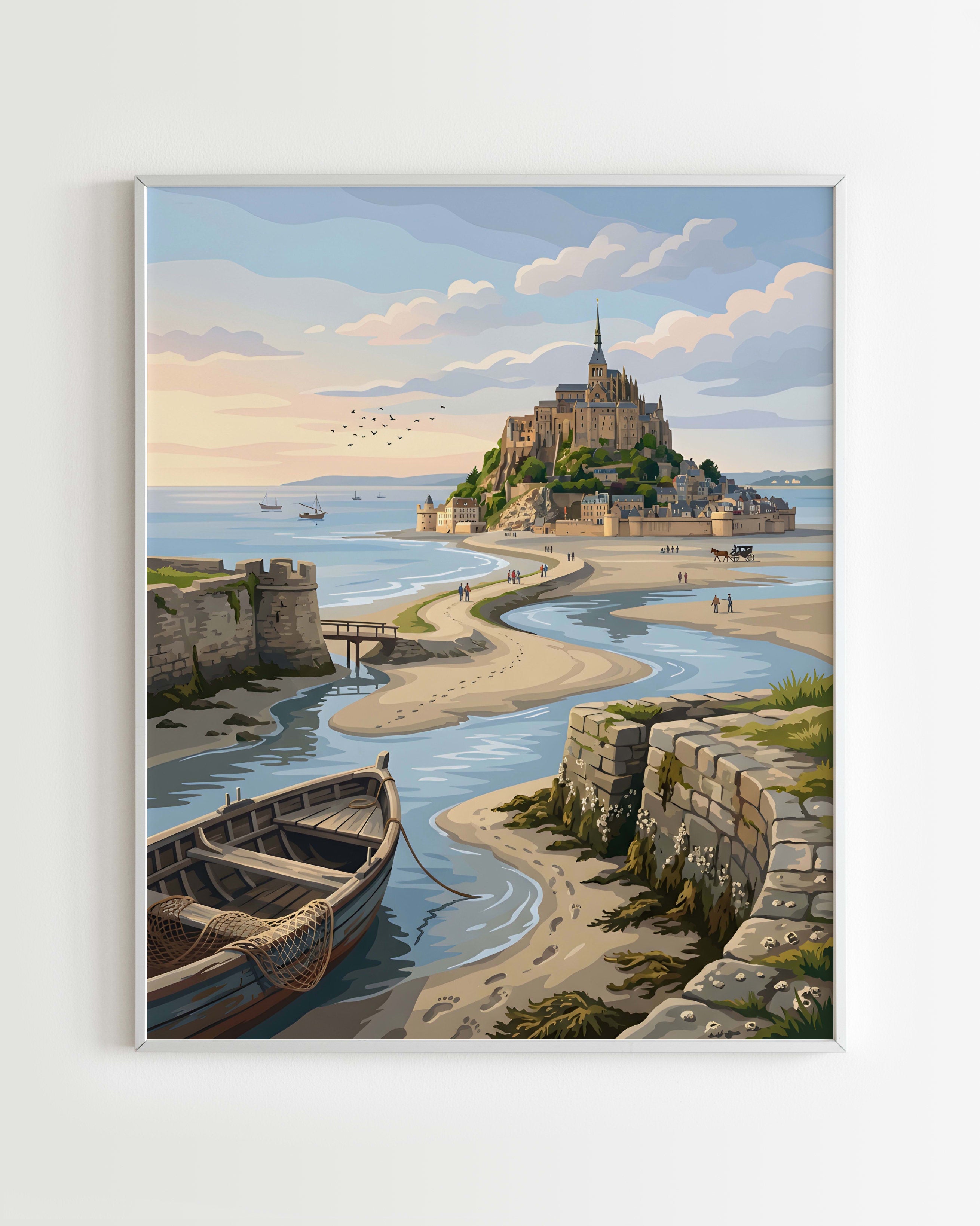 Kit Peinture par Numéros Villes - Mont Saint-Michel