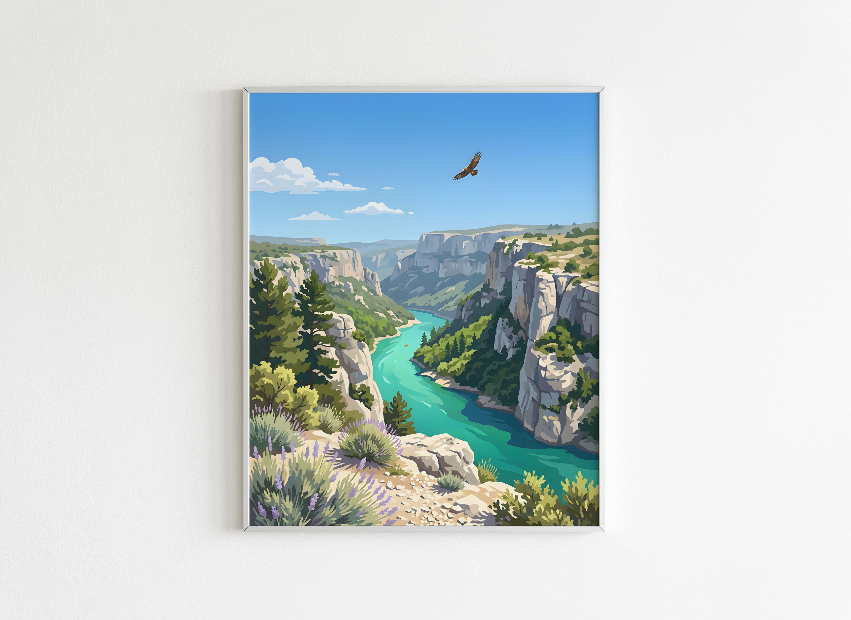 Peinture par Numéros Nature - Gorges du Verdon - Après