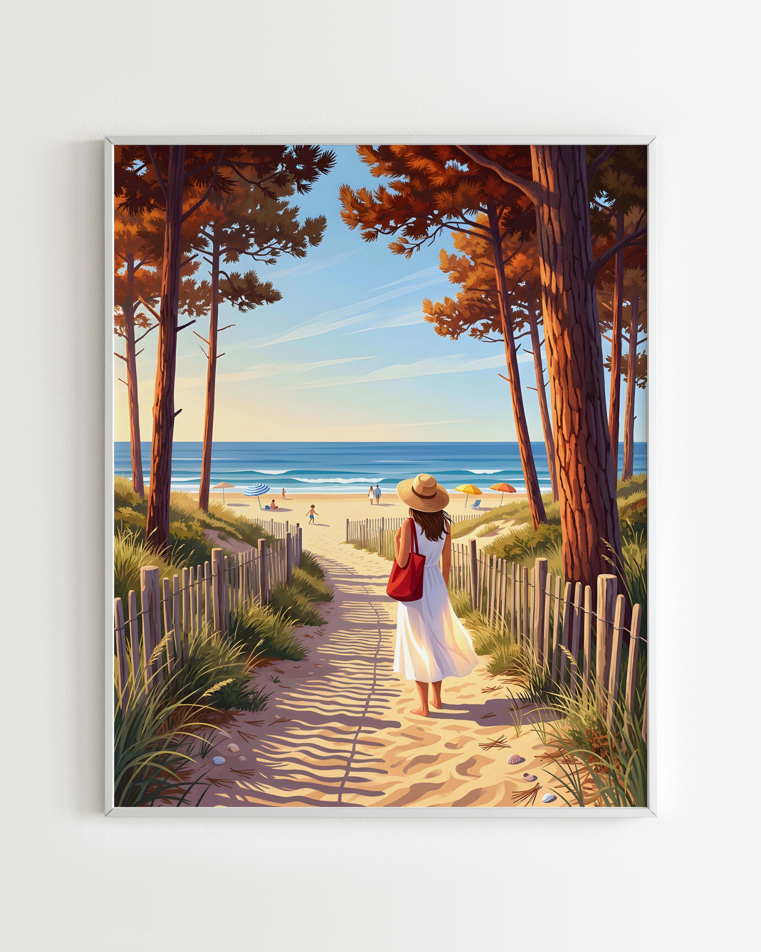 Kit Peinture par Numéros Nature - Été à la Plage Océan