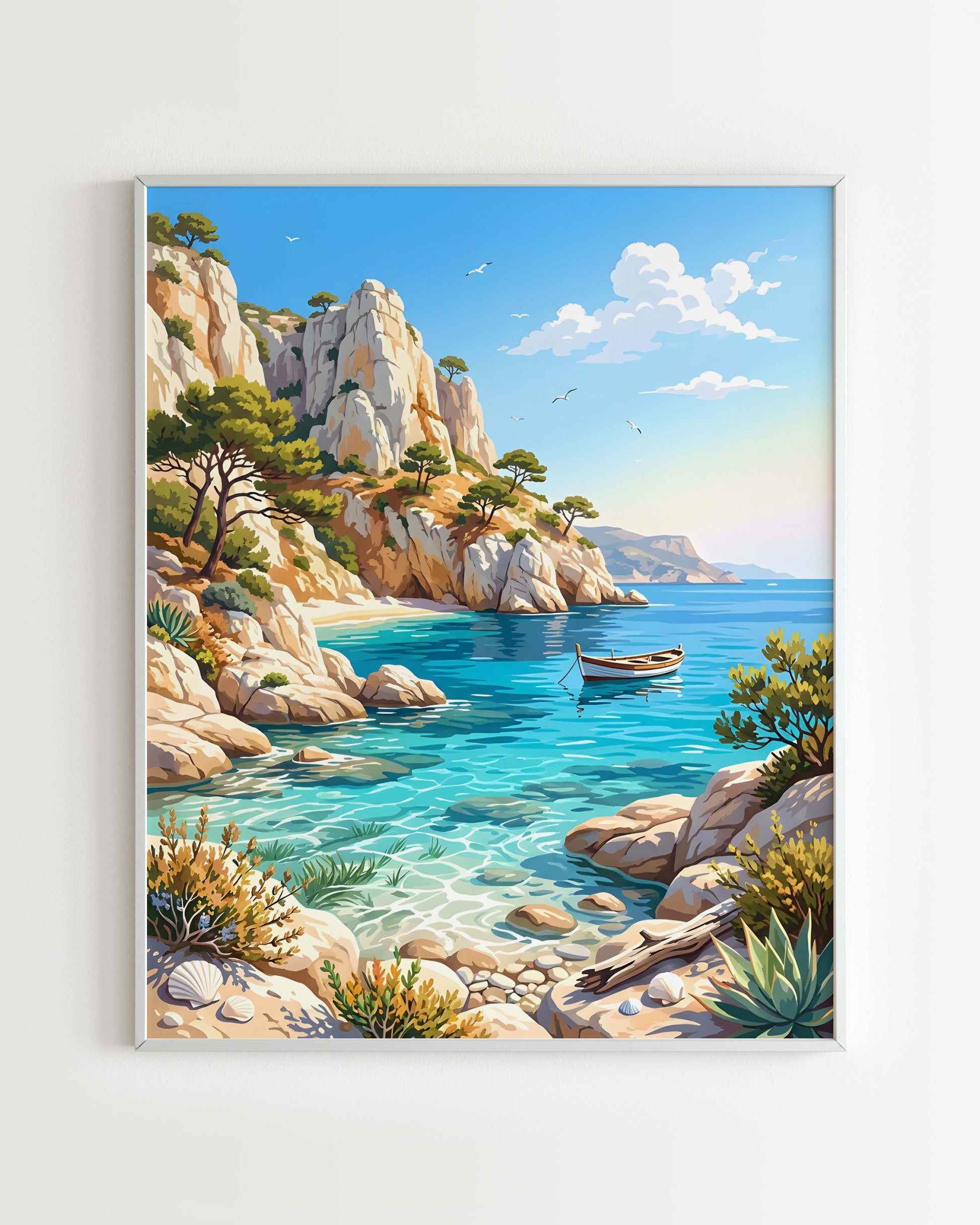 Kit Peinture par Numéros Nature - Crique Turquoise Ensoleillée