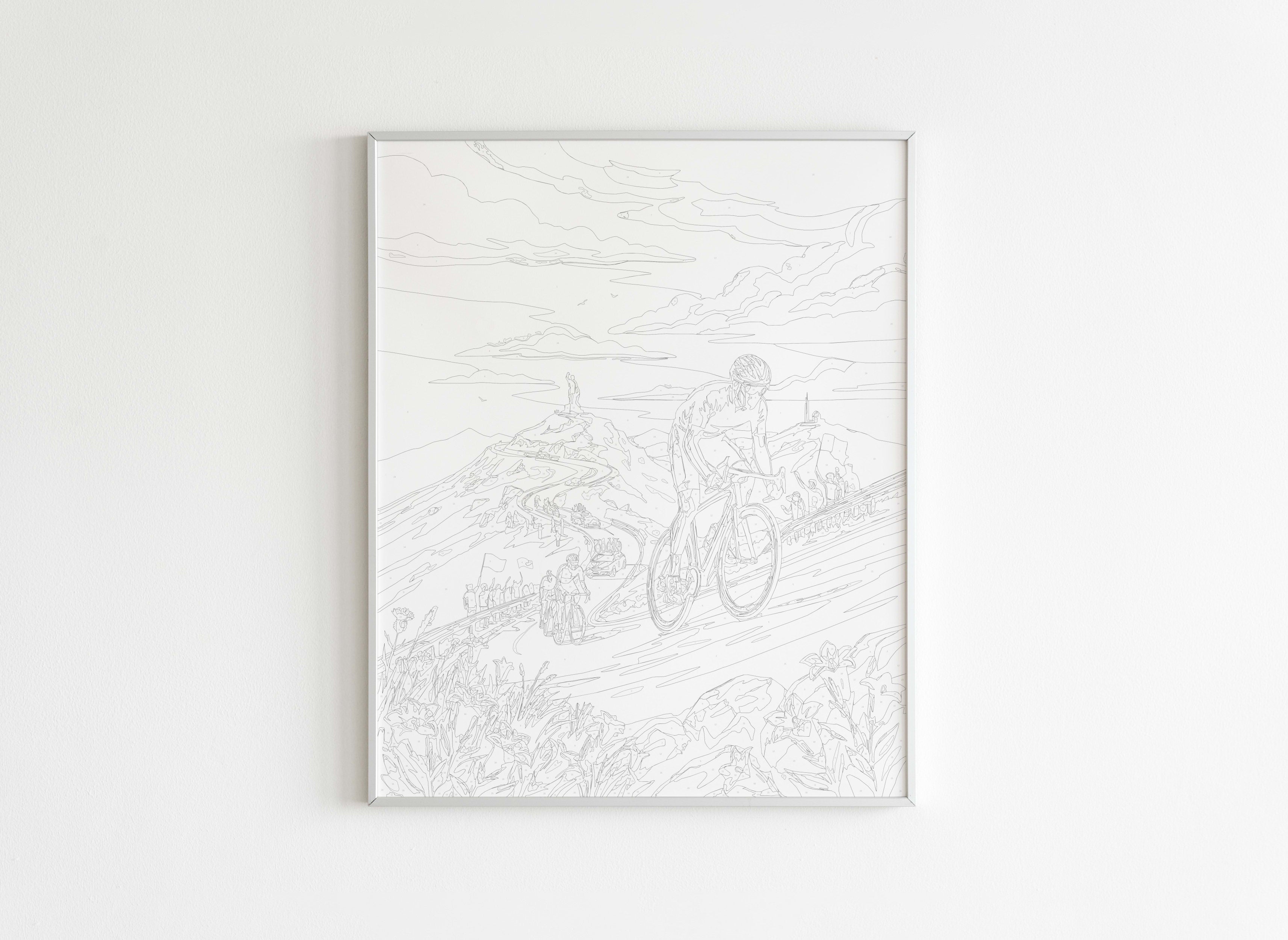 Peinture par Numéros Nature - Tour de France Col du Tourmalet - Avant