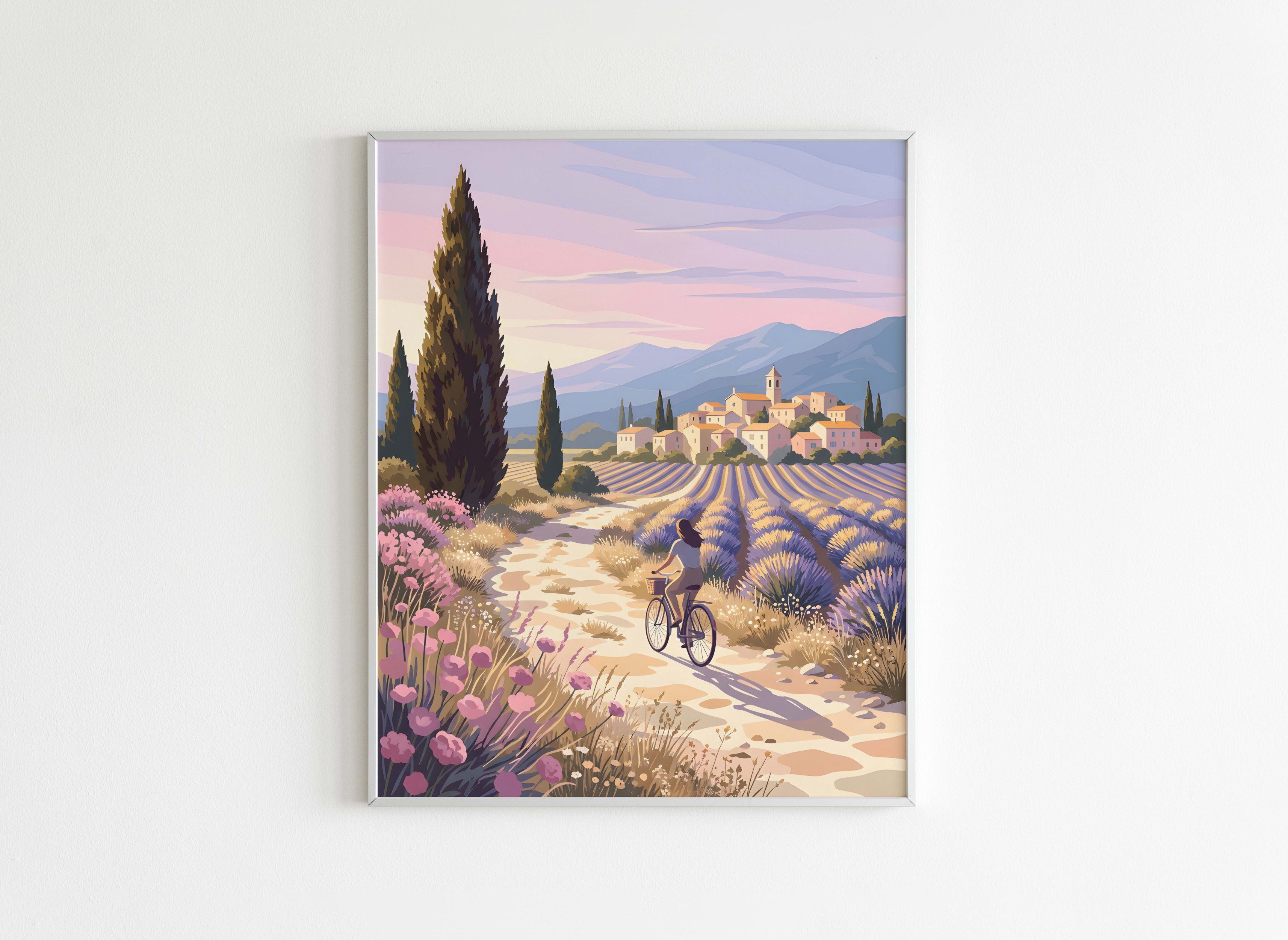 Peinture par Numéros Nature - Paysage Lavande Provence - Après