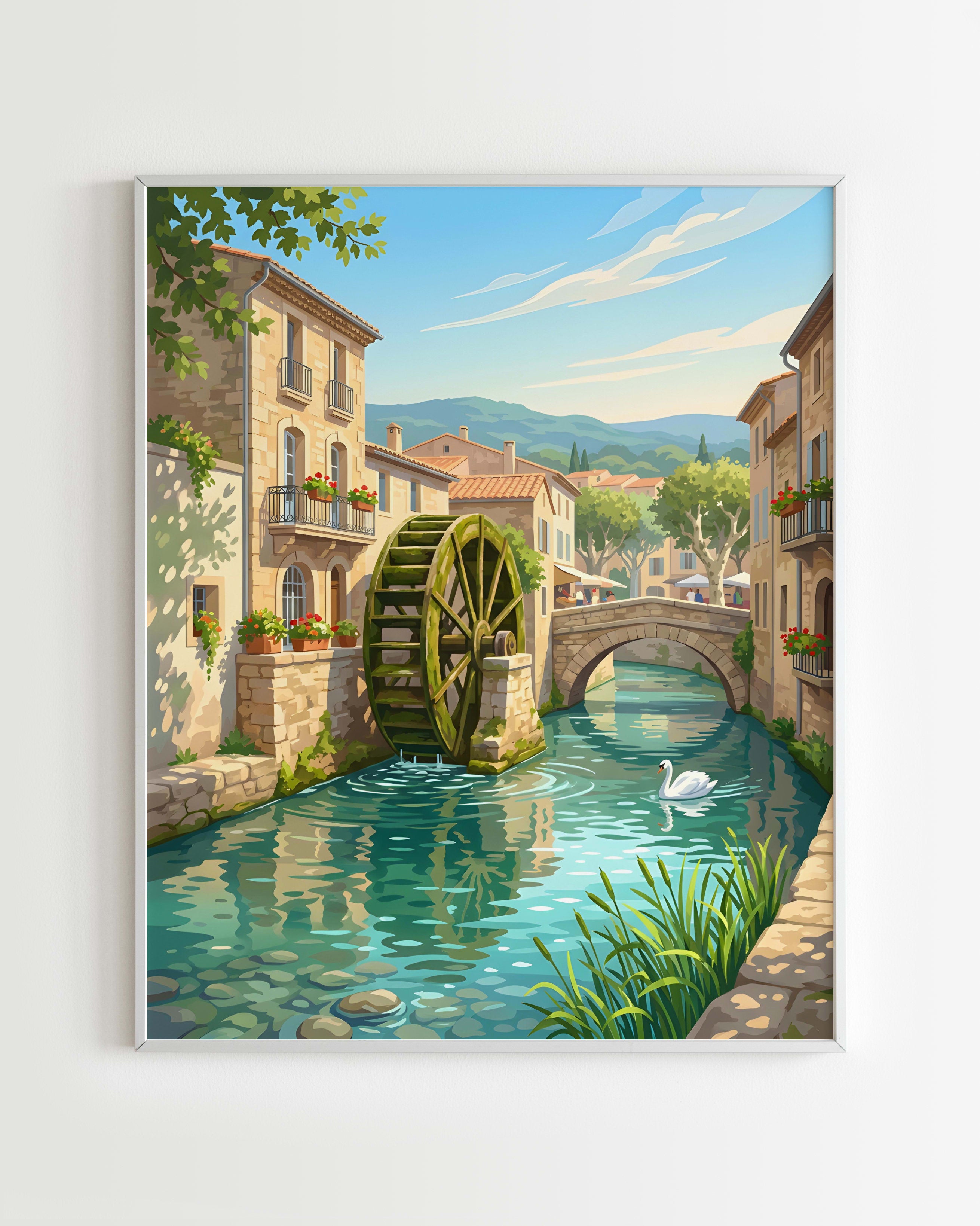Kit Peinture par Numéros Villes - Village Provençal