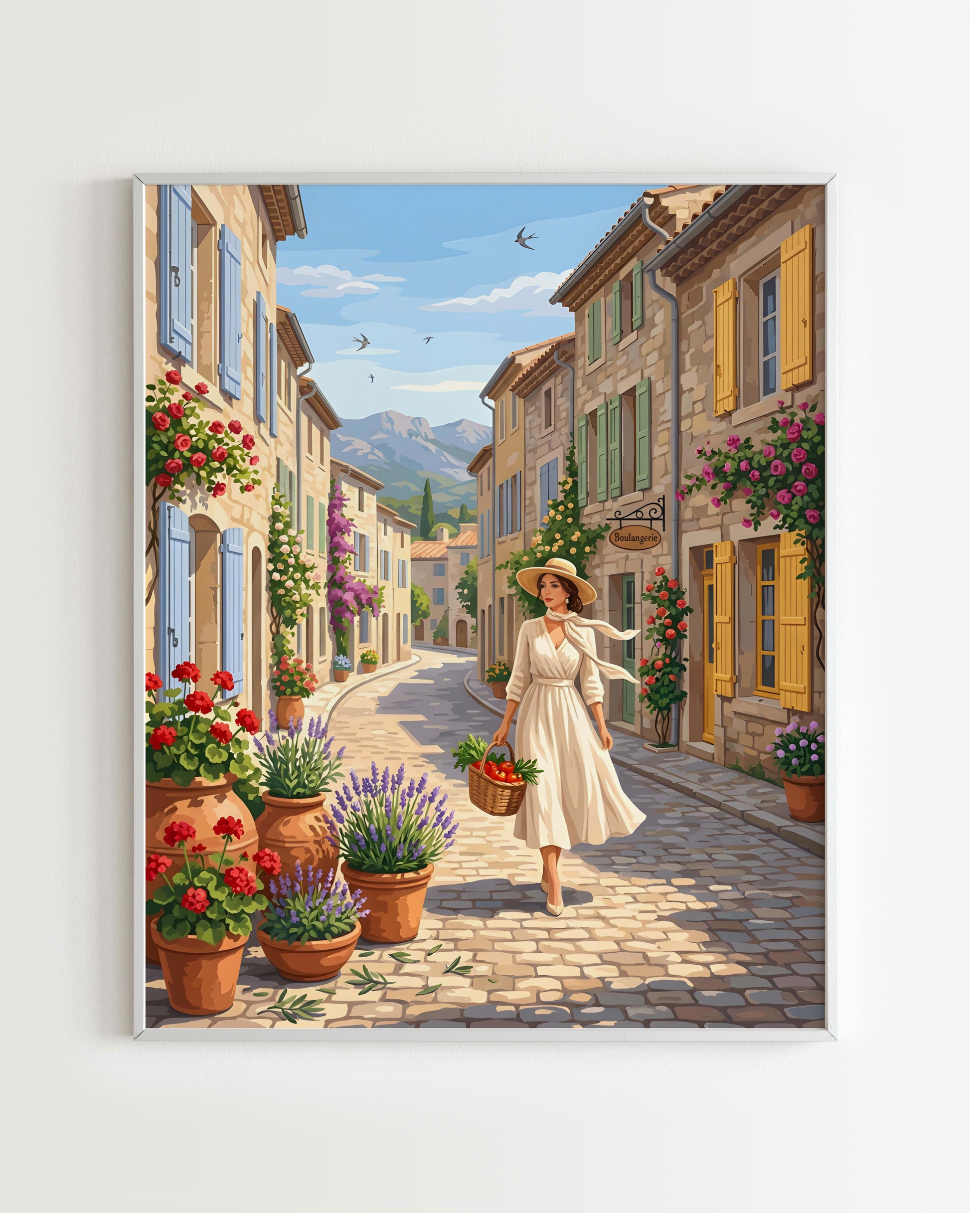 Kit Peinture par Numéros Villes - Rue de Saint Rémy de Provence