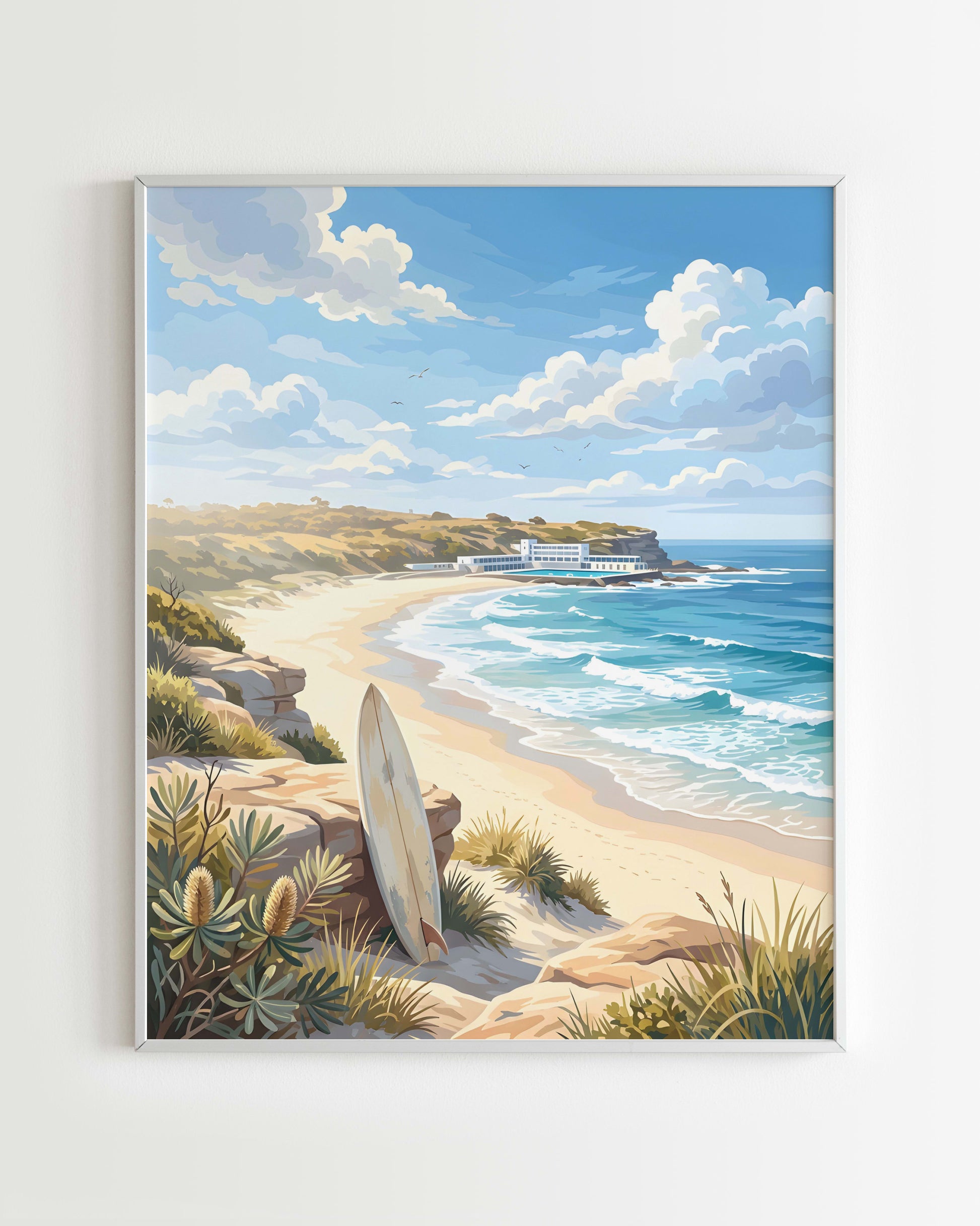 Kit Peinture par Numéros Villes - Plage Australienne Surf