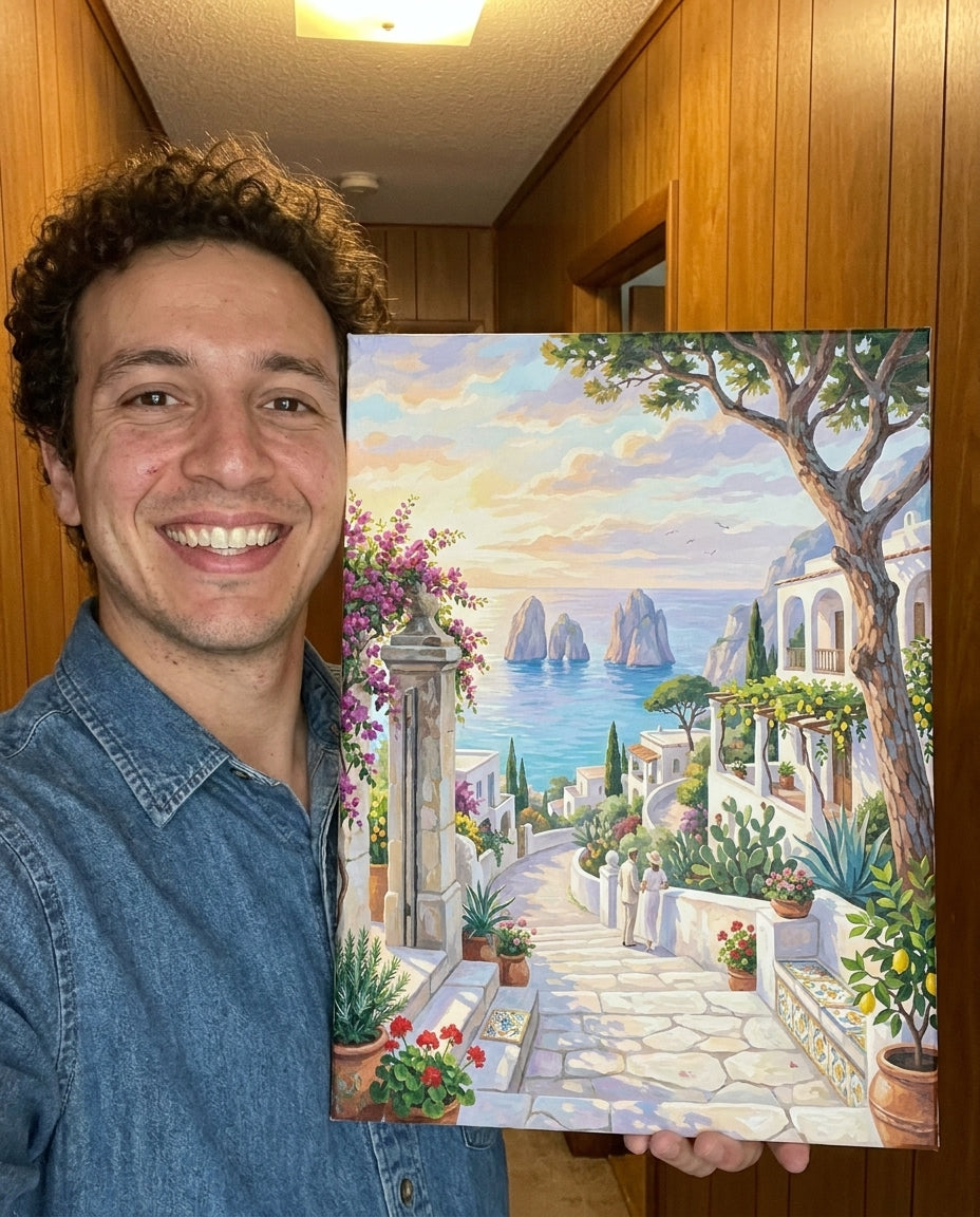 Avis d'une cliente Monalulu qui a peint la peinture par Numéros Capri et Faraglioni