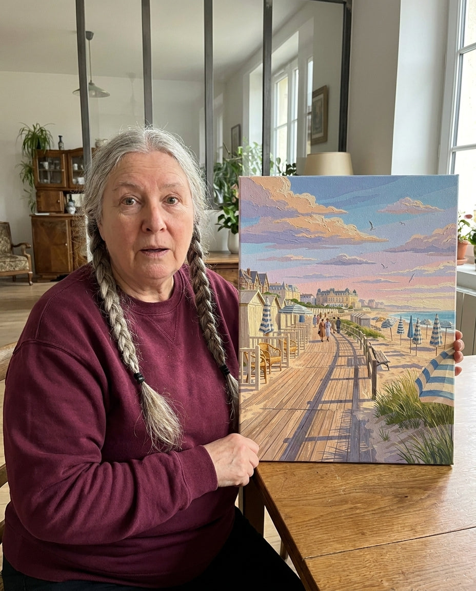 Avis d'une cliente Monalulu qui a peint la peinture par Numéros Planches de Deauville