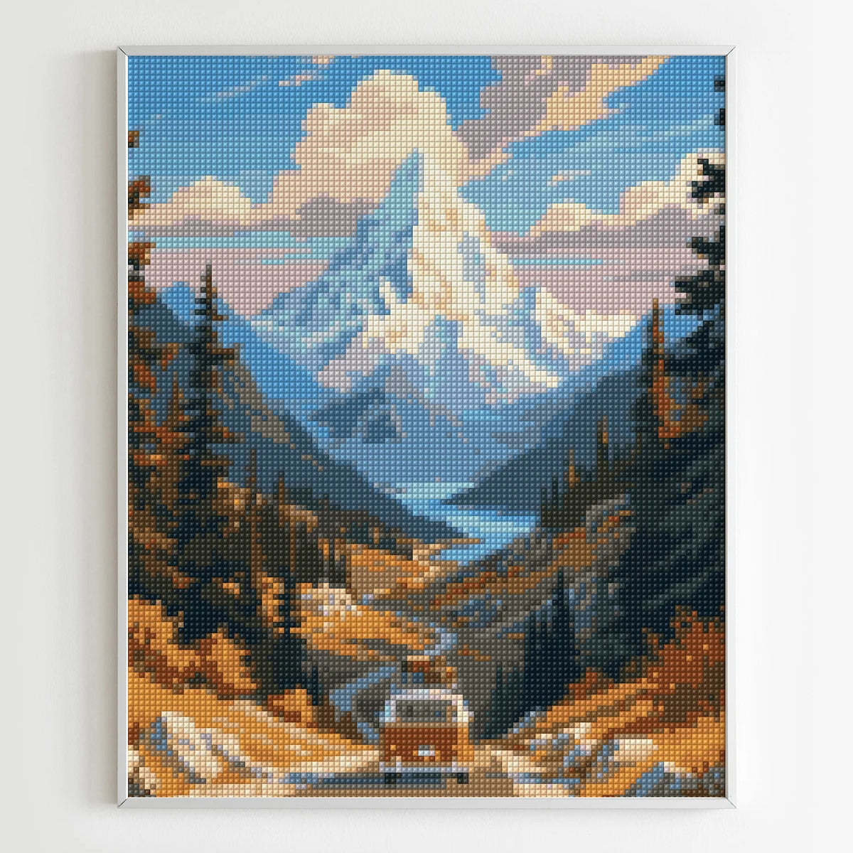 Diamond Painting Nature - Van Rétro Montagne