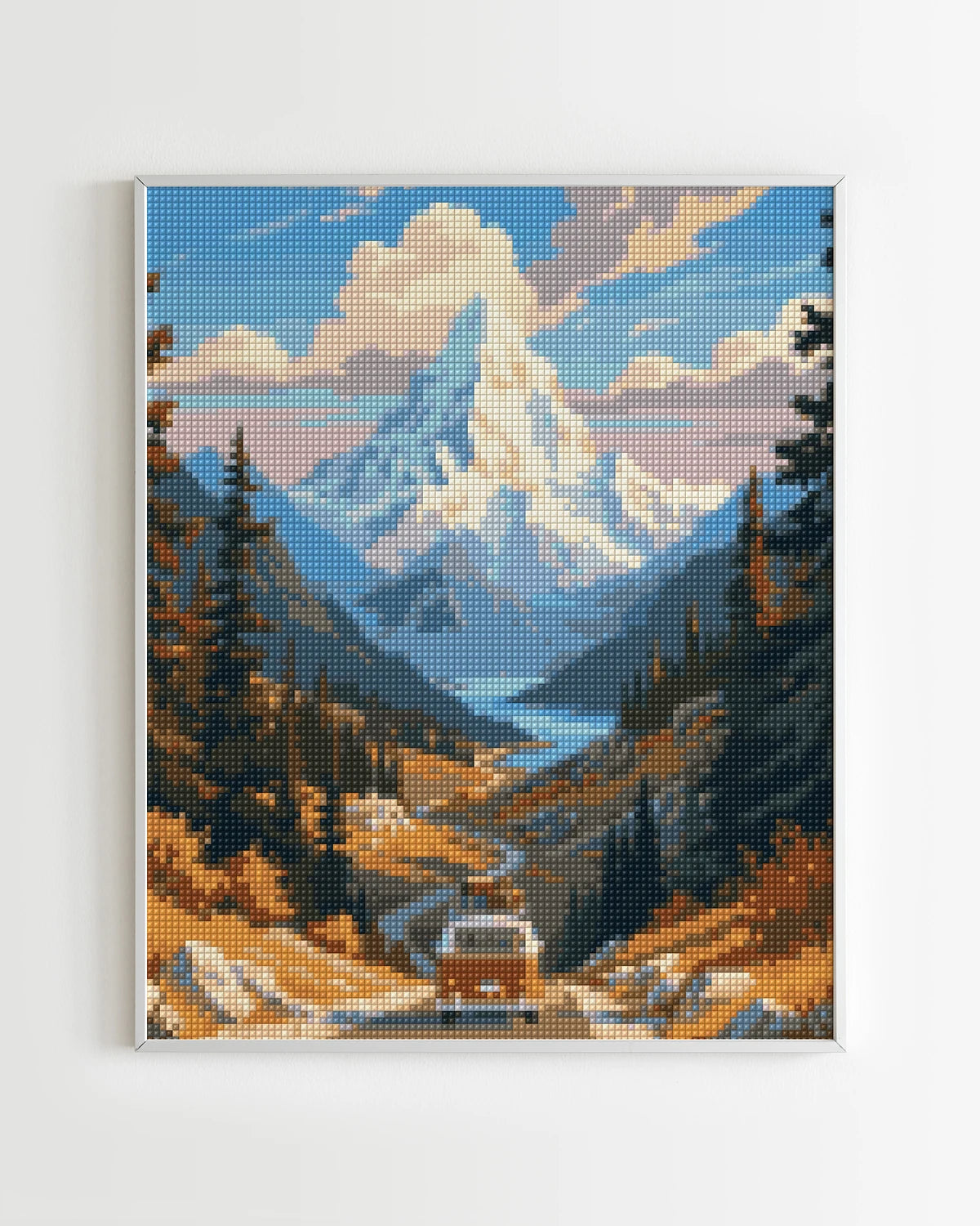 Diamond Painting Nature - Van Rétro Montagne