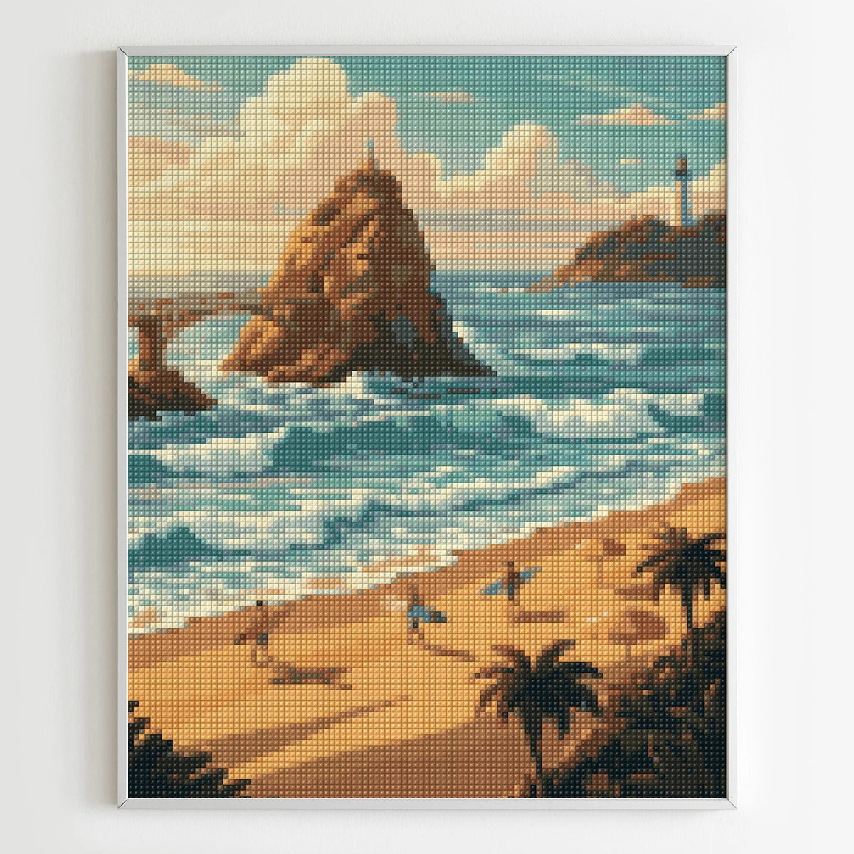 Diamond Painting Villes - Plage de Biarritz