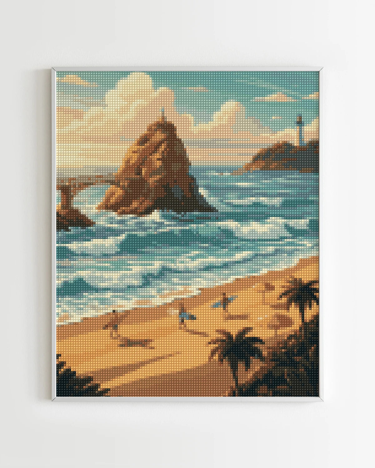 Diamond Painting Villes - Plage de Biarritz