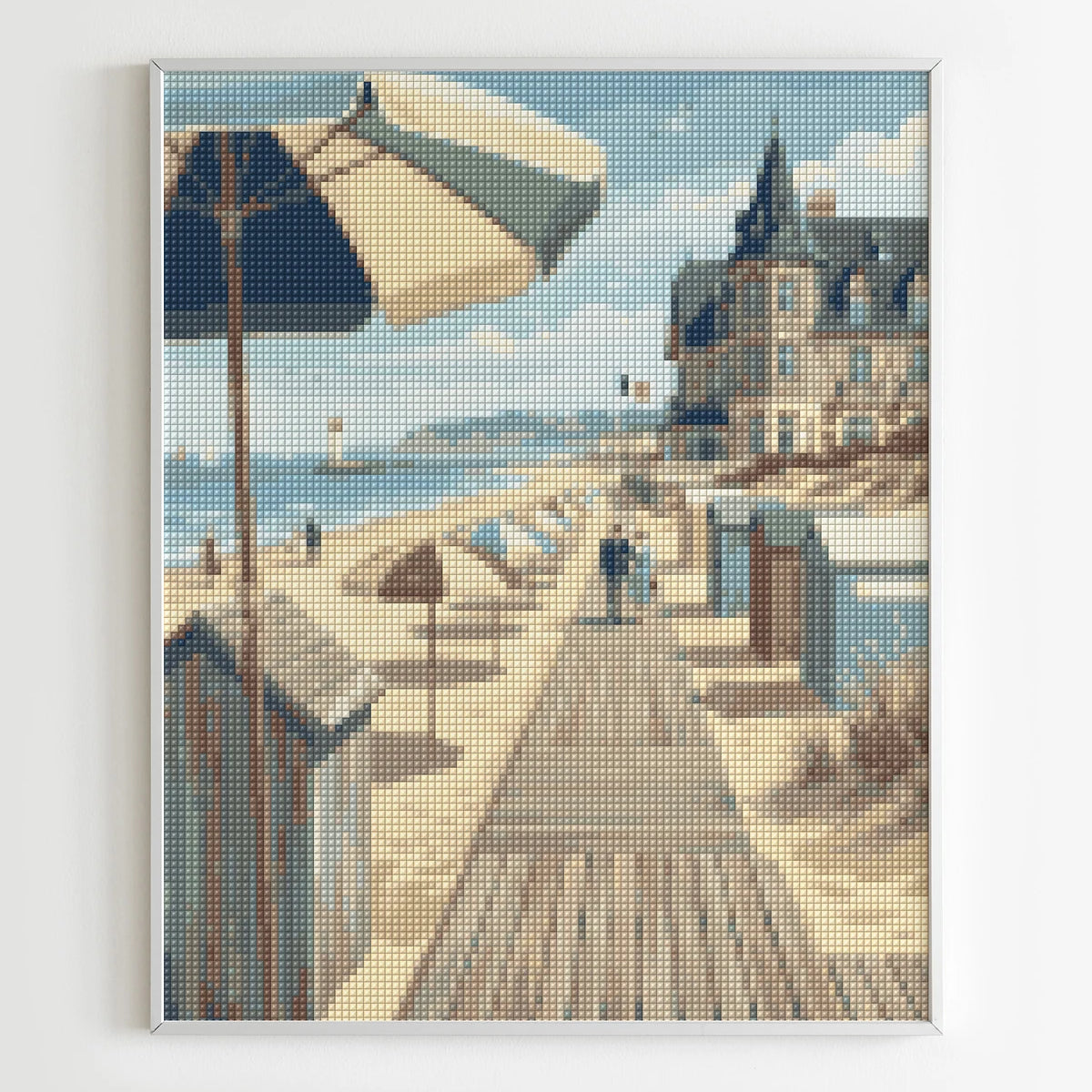 Diamond Painting Villes - Plage Deauville Normandie