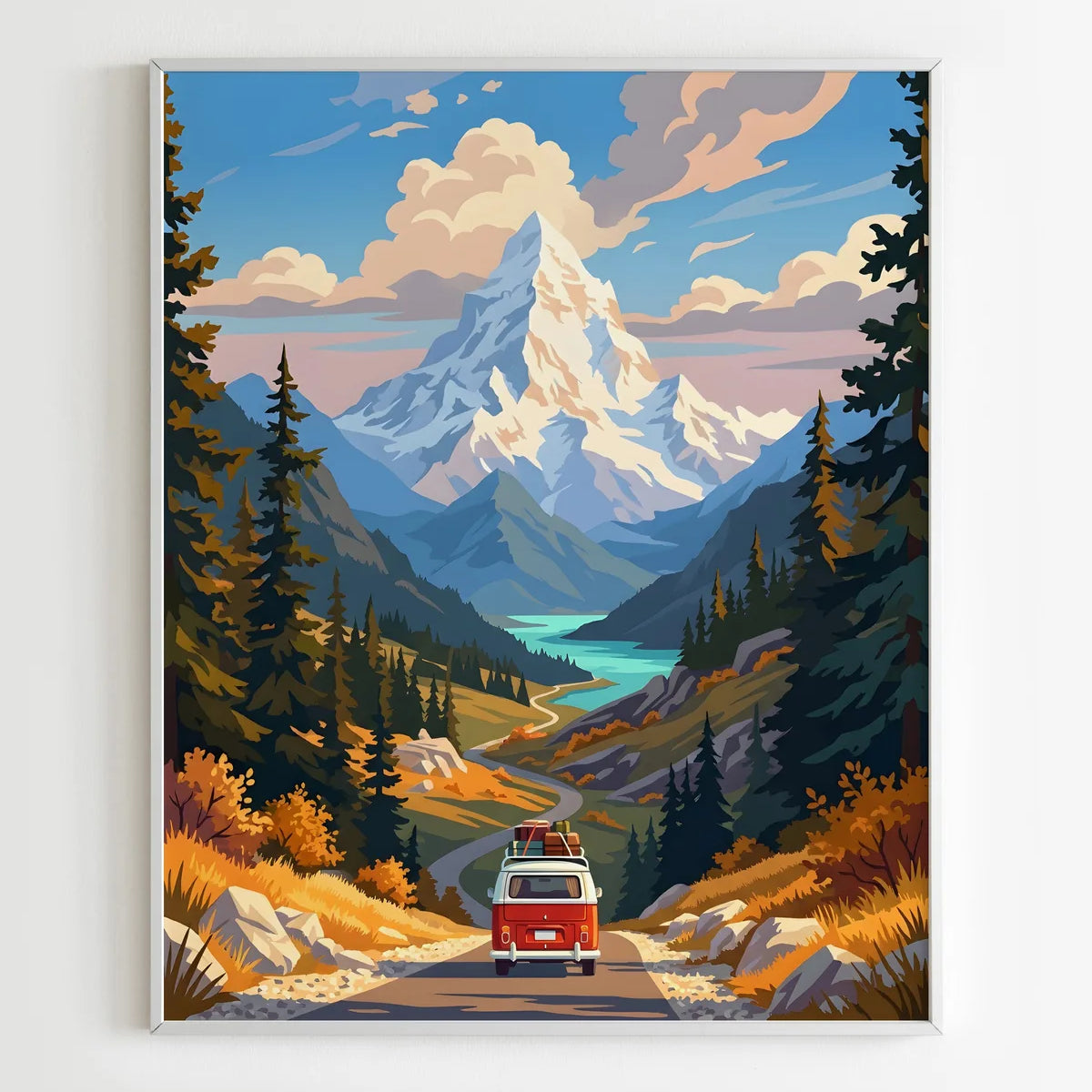 Kit Peinture par Numéros Nature - Échappée en Montagne